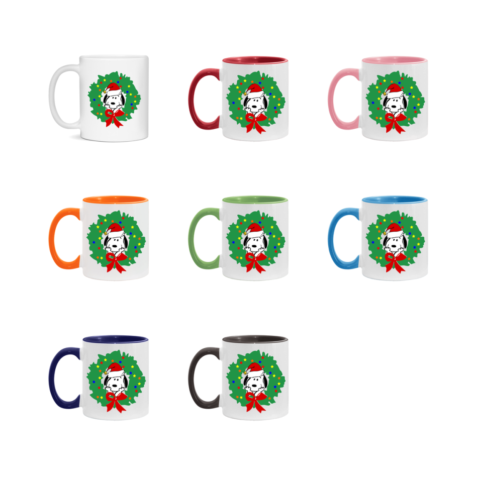 Peanuts Gang Christmas Mug, Snoopy Charlie Brown Holiday Coffee Cup, Ceramic Christmas Mug 11Oz Or 15Oz