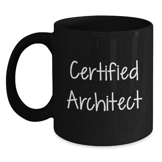 Funny Architect Gifts from Friends for Graduation with Black Coffee Mug - 'You're a-maze-ing'! - Main