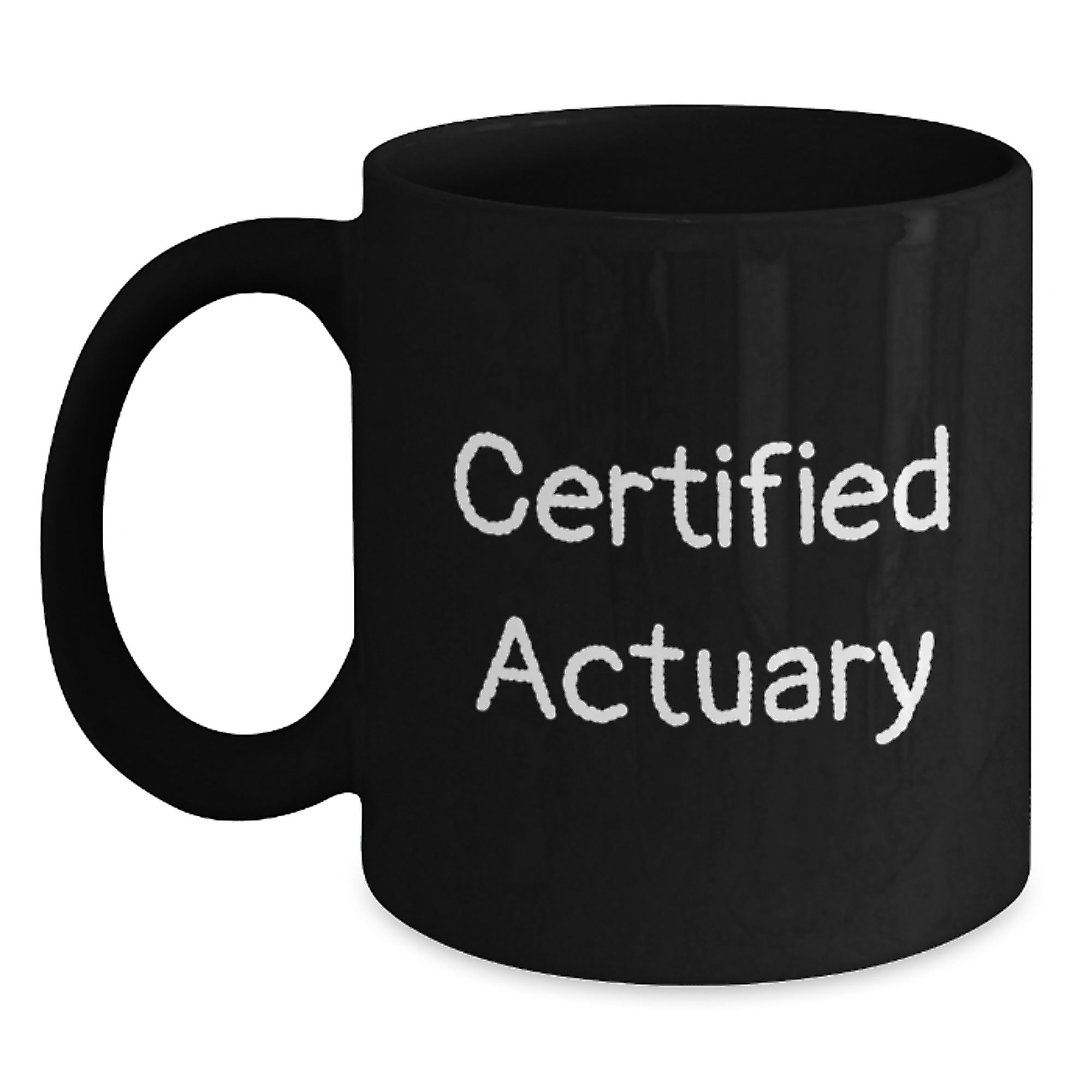 Translation missing: en.Funny Gifts from Women for Actuary Friends, 'I'm not lazy, I'm just conserving energy' Certified Actuary Christmas Unique Gifts for Men and Women - Main: Black Coffee Mugs for Actuaries