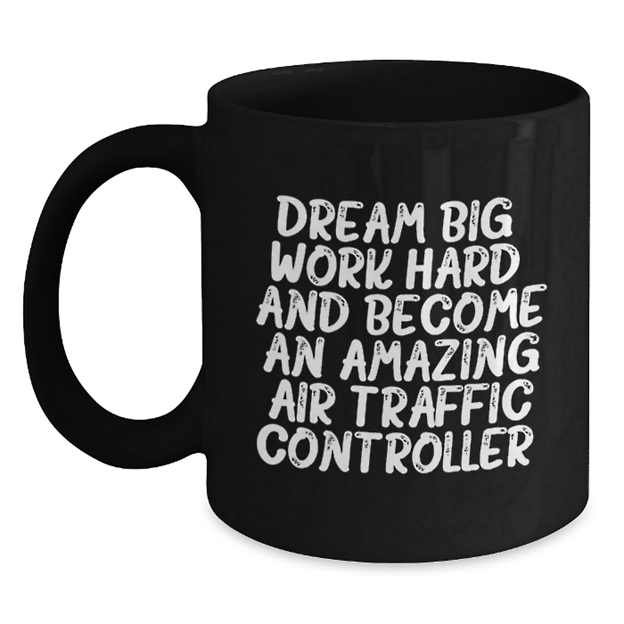 Inspiring Air Traffic Controller Gifts from Friends to Future Aviators, Black Coffee Mug for Graduation - Main