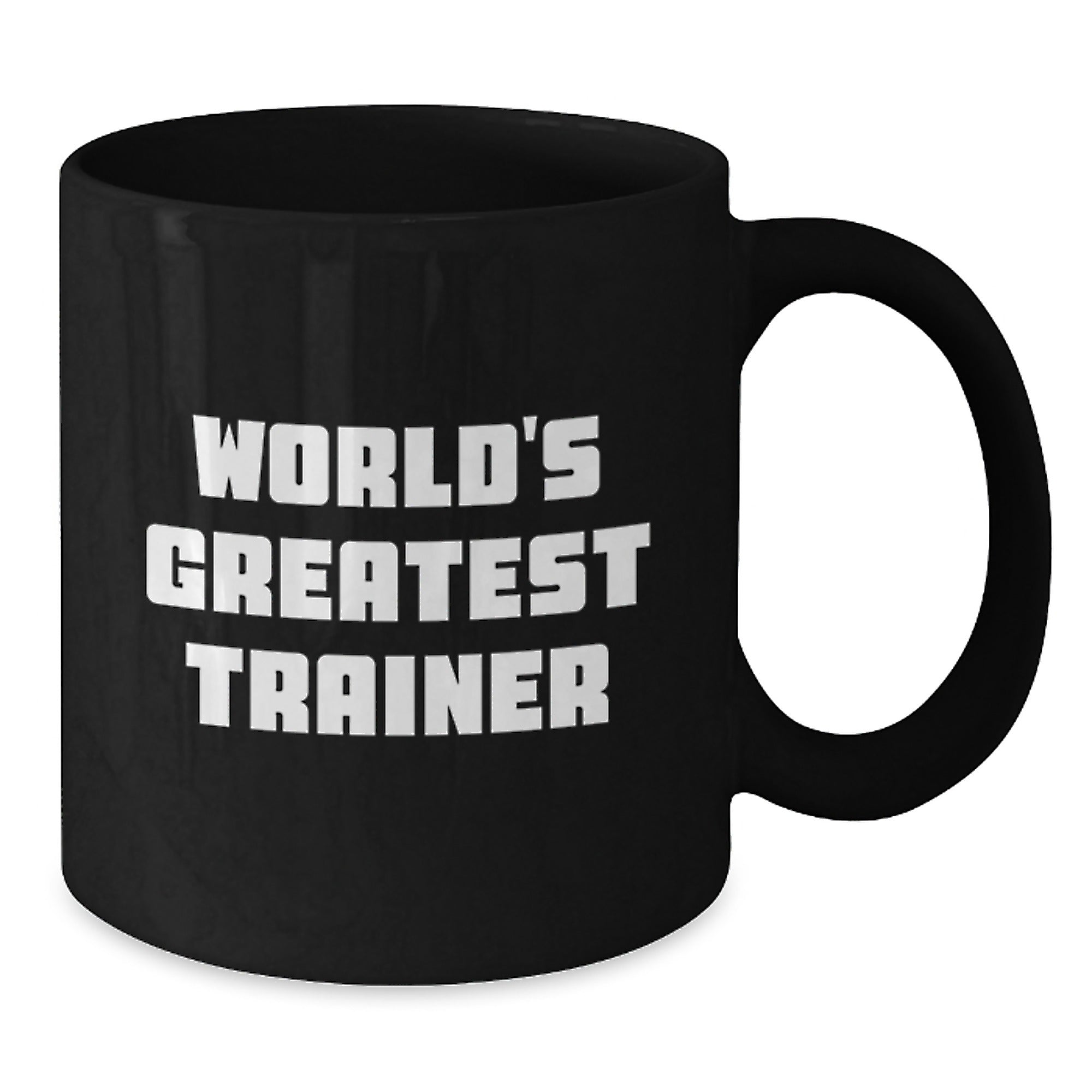 Trainer Gifts from Men, Funny Inspirational Quotes, Black Coffee Mug for Trainers, Graduation Unique Gifts - Additional