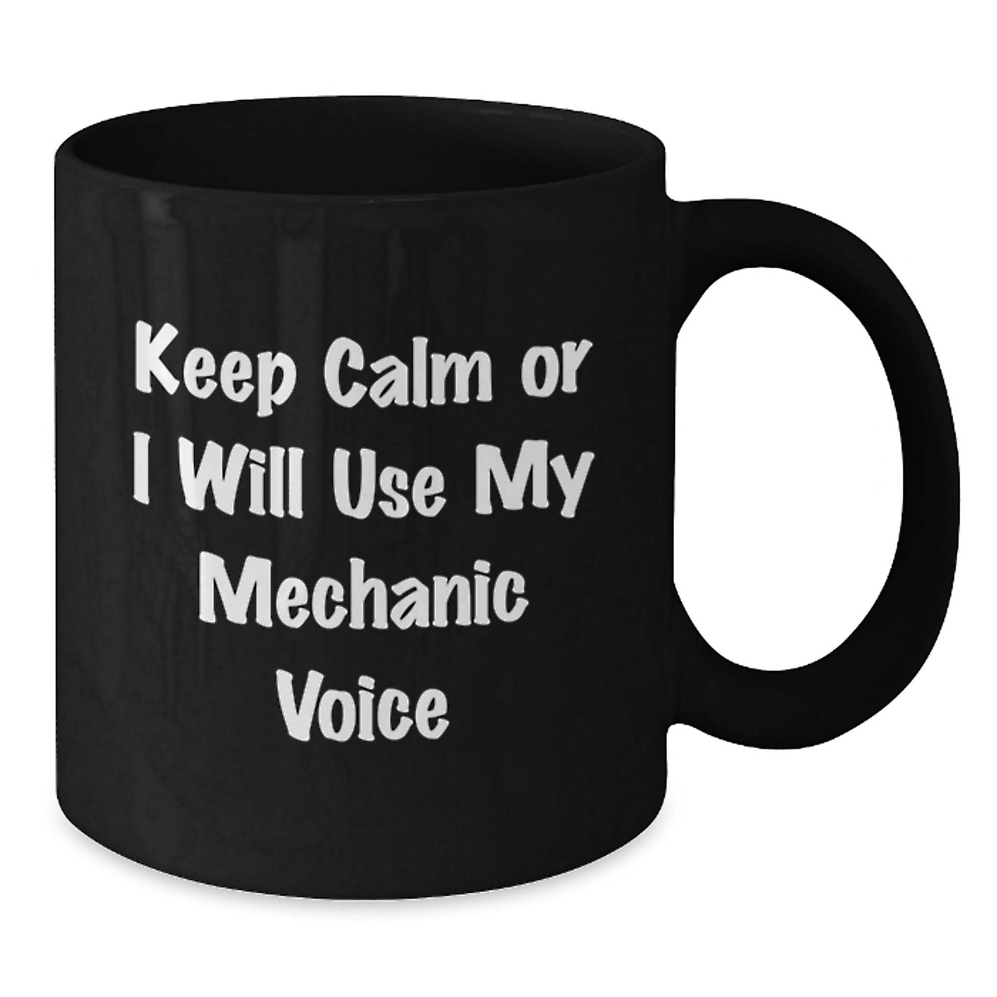 Mechanic Keepsake Ceramic Black Coffee Mug 11oz for Him Birthday Gift - Additional