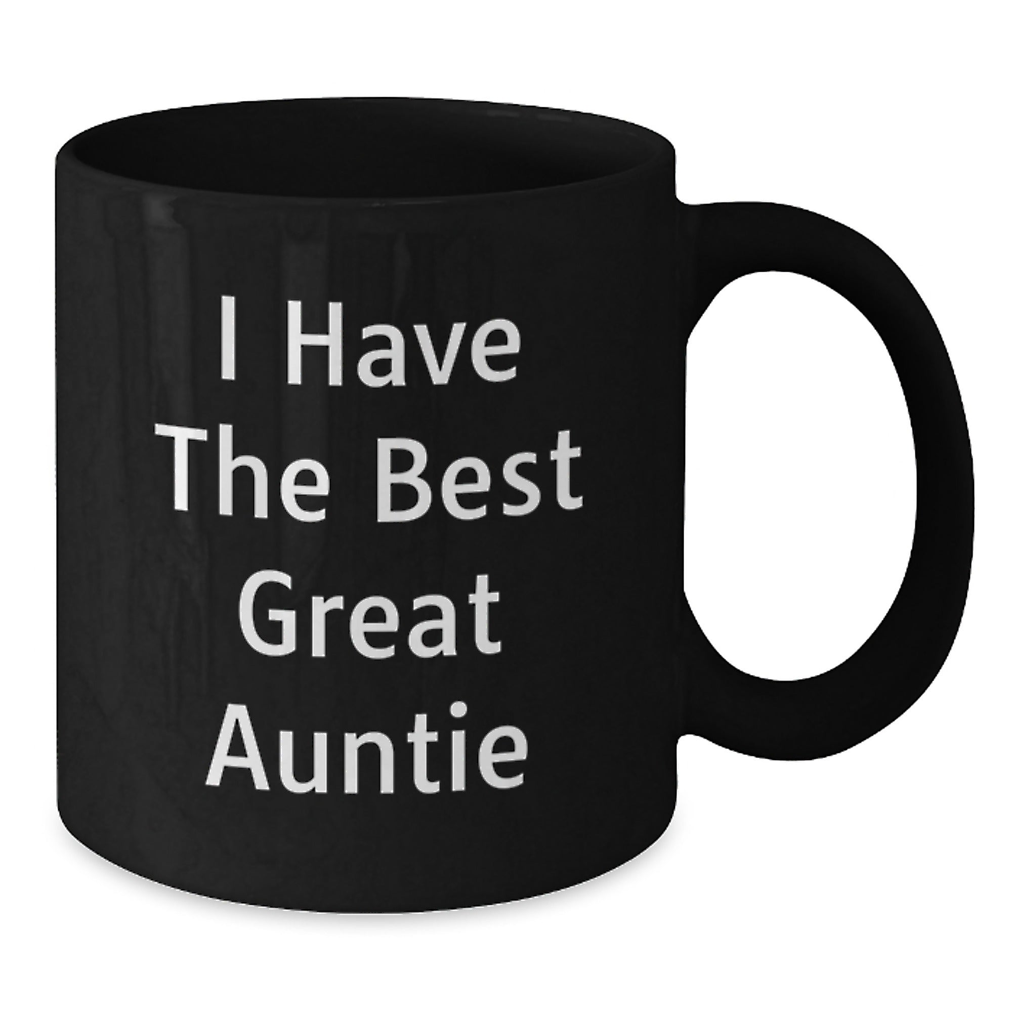 Funny Auntie Gifts from Men to Women Great Auntie Black Coffee Mugs - Perfect Graduation Unique Gifts - Additional