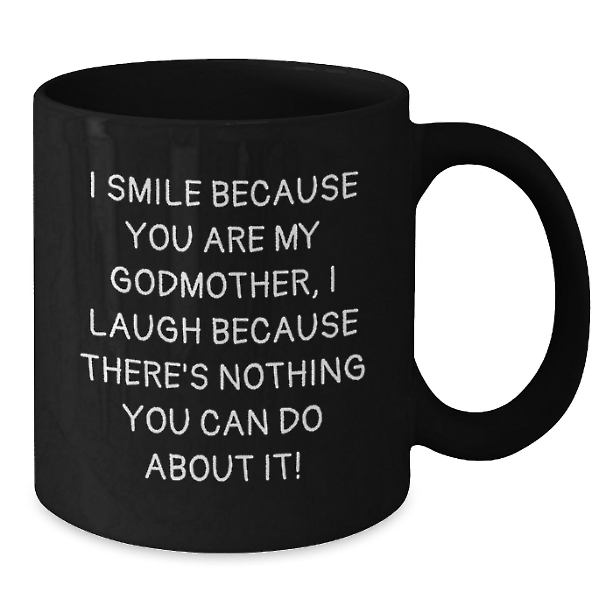 Funny Gifts from Family, for Godmother, Black Coffee Mug, Graduation Unique Keepsakes - Additional
