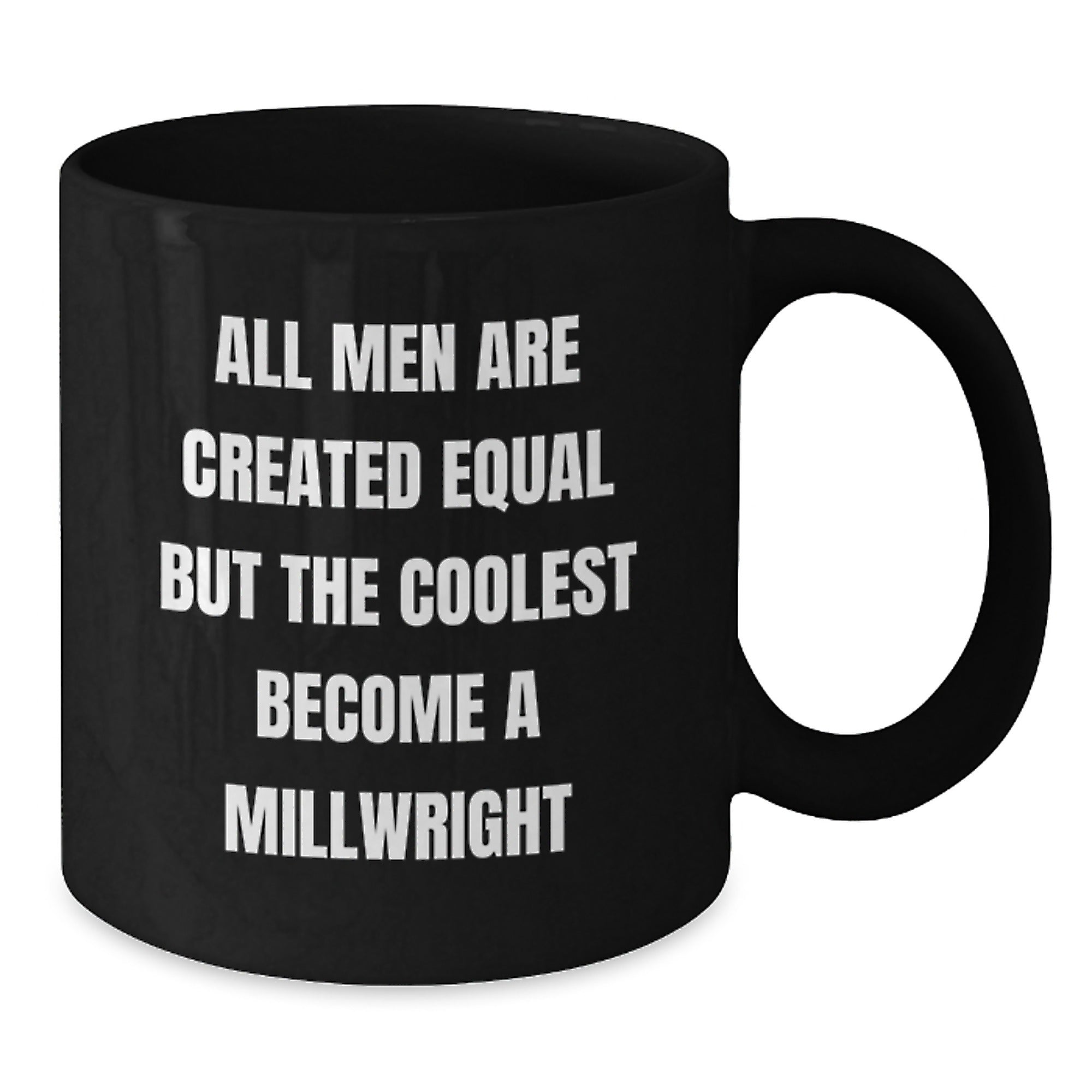 Millwright Keepsake Ceramic Black Coffee Mug for Him Birthday Gift - Additional