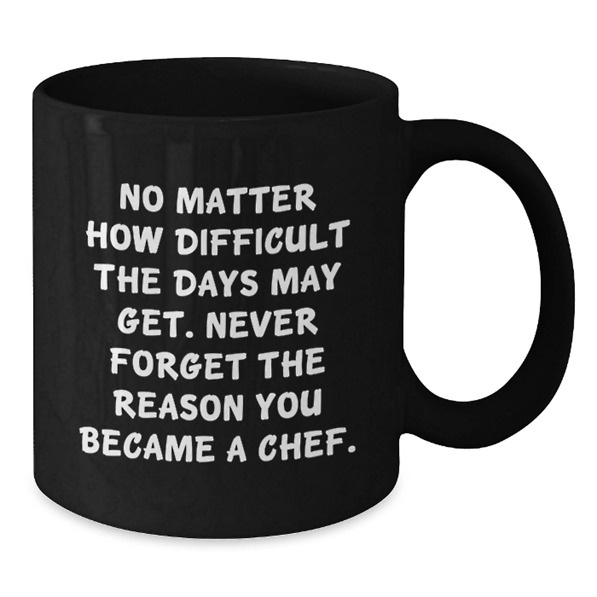 Funny Chef Gifts from Friends for Graduation Unique Black Coffee Mugs, Never Forget the Reason You Became a Chef, Inspirational Motivational Mug, Chef Gifts for Men, Gifts from Family to Chef - Additional