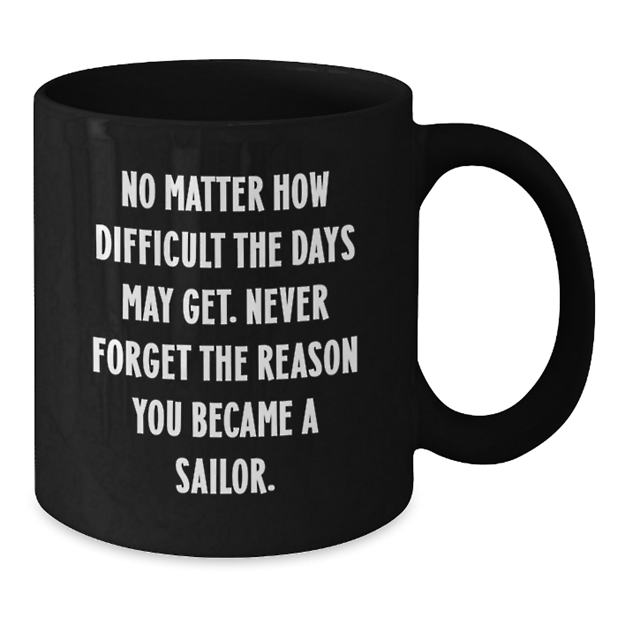 Funny Sailor Gifts for Men Sailor Black Coffee Mugs Christmas Unique Gifts from Friends - Additional
