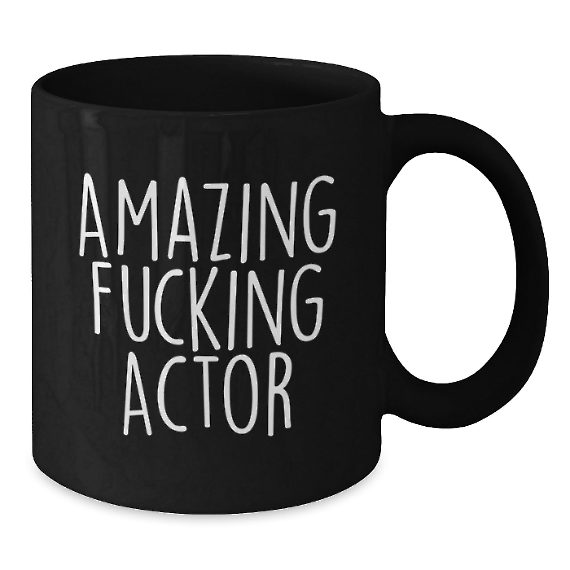 Funny Amazing Actor Gifts from Friends, Unique Black Coffee Mug for Actor, Christmas Unique Gifts - Additional