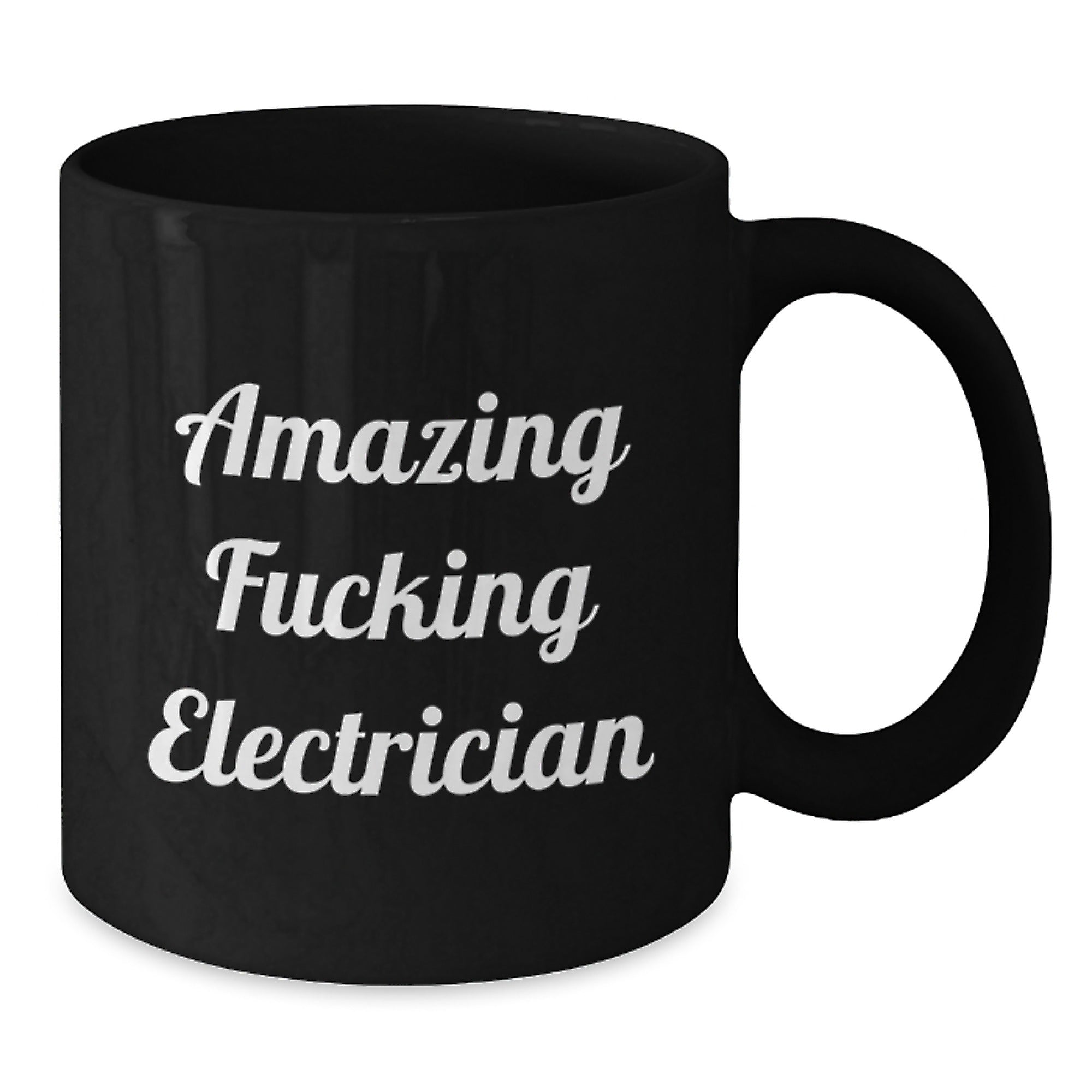 Funny Electrician Gifts from Friends, Holiday Mug for Electrician, Amazing 'F--king Electrician' Quote Black Coffee Mug - Additional