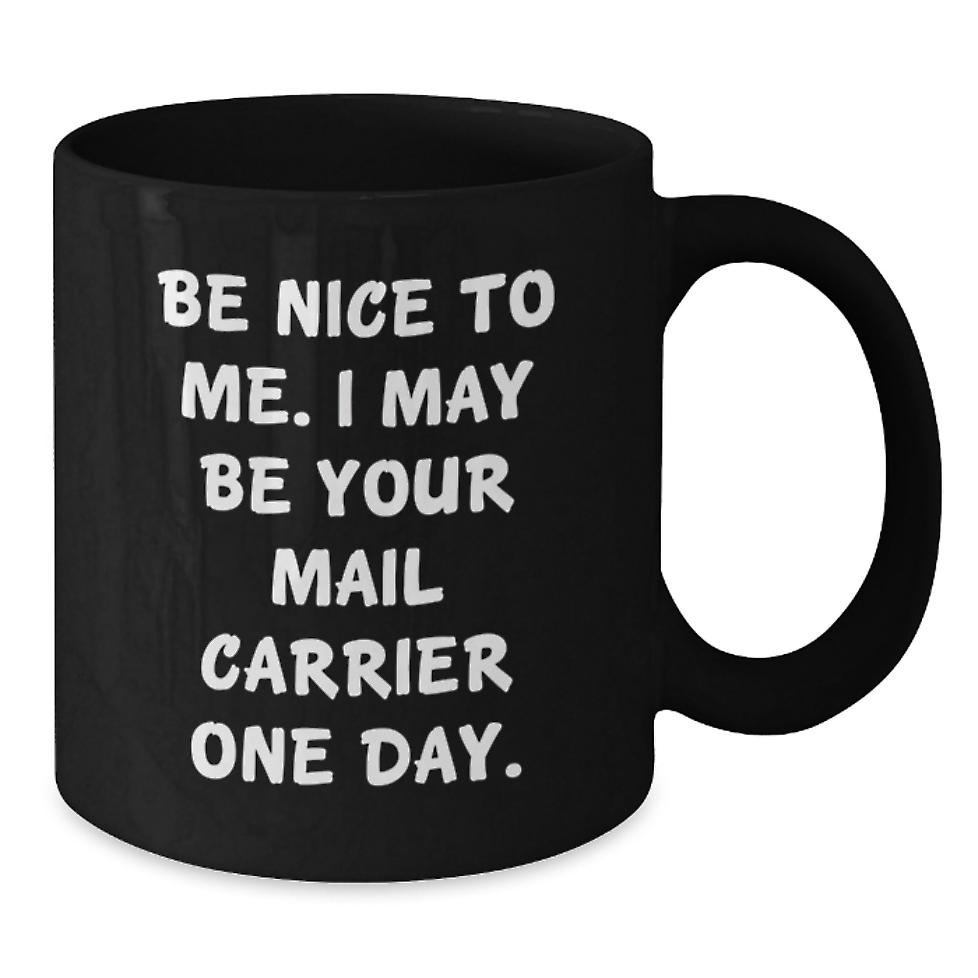 Funny Mail Carrier Gifts from Friends for Christmas Unique Black Coffee Mugs - Additional