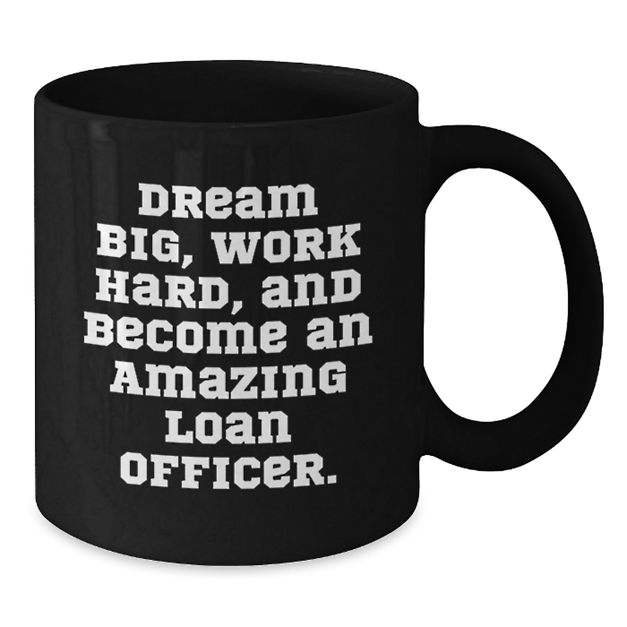 Funny Loan Officer Gift, Dream Big and Work Hard, Unique Christmas Unique Gifts from Family to Loan Officer - Additional