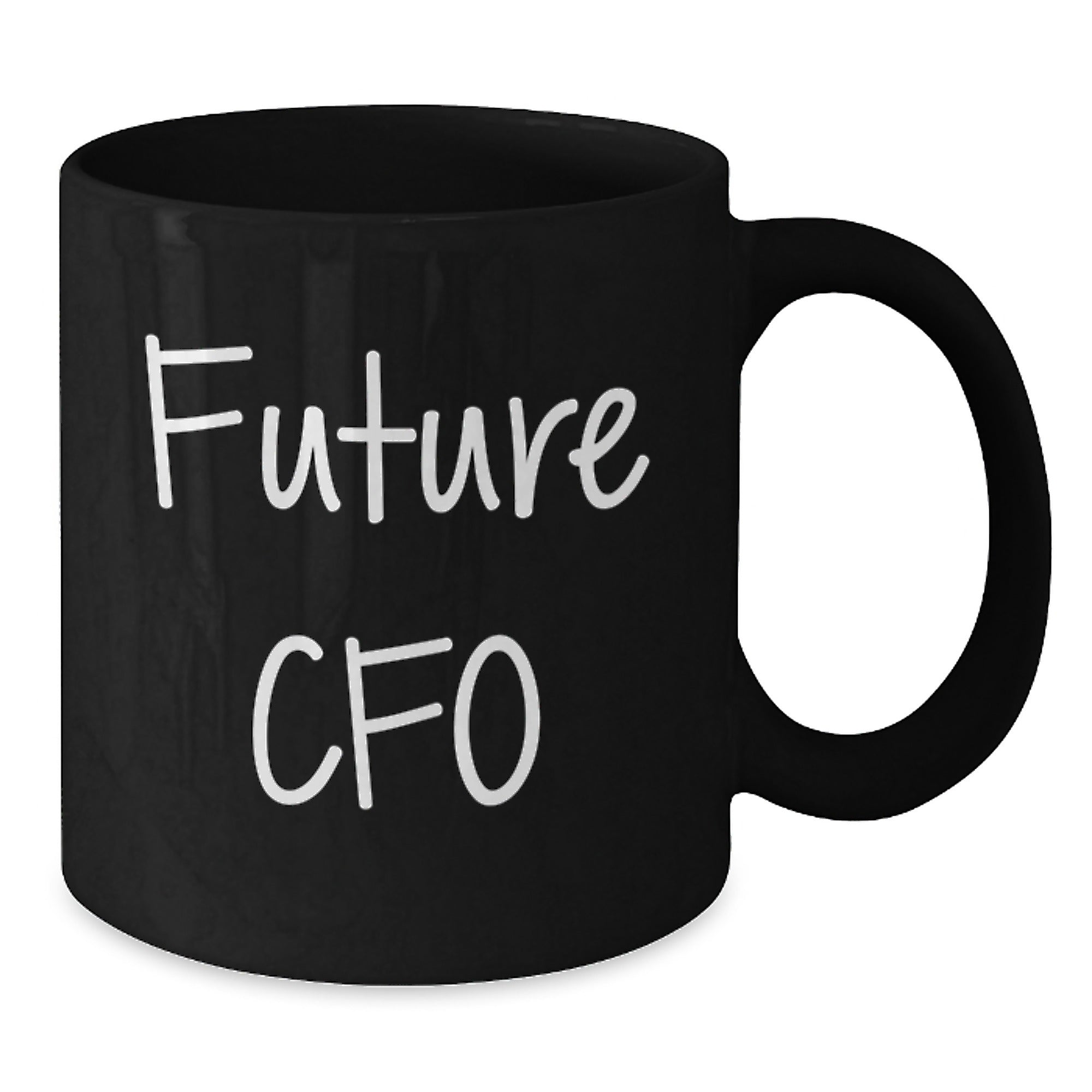 Funny CFO Gifts for Men from Family - Future CFO Black Coffee Mug, Christmas Unique Mugs for CFO, Inspirational Quote, CFO Gifts for Men - Additional