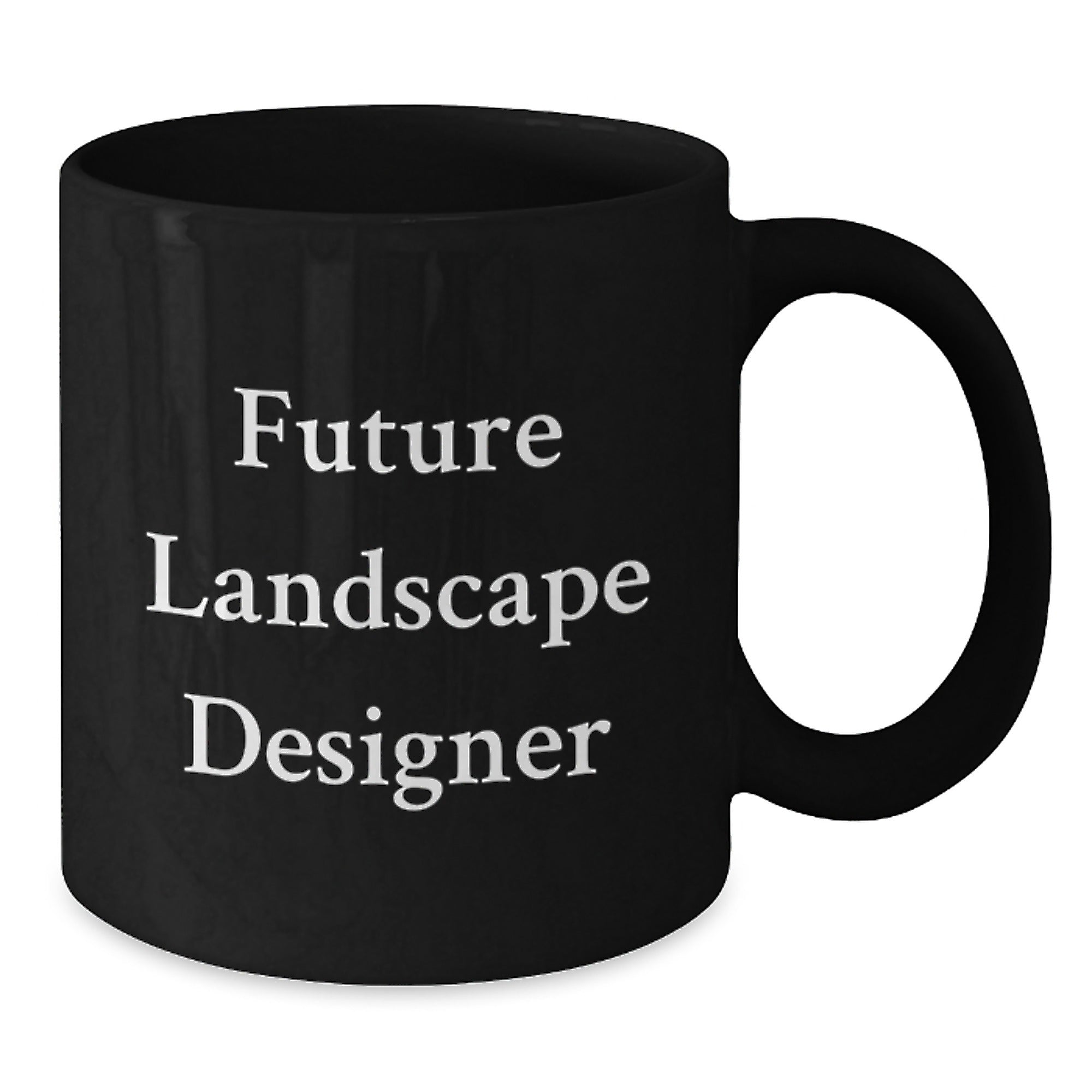 Funny Motivational Gifts for Future Landscape Designer, Black Coffee Mug for Birthday Unique Gifts from Friends to Family - Additional