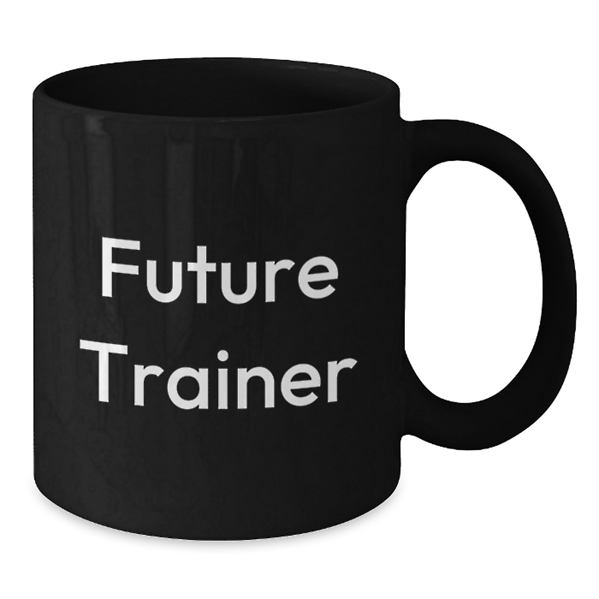 Funny Inspirational Quote for Future Trainer Christmas Unique Gifts from Friends, Black Coffee Mug to Show Support and Encouragement for Trainer, Trainer Mug for Men - Additional