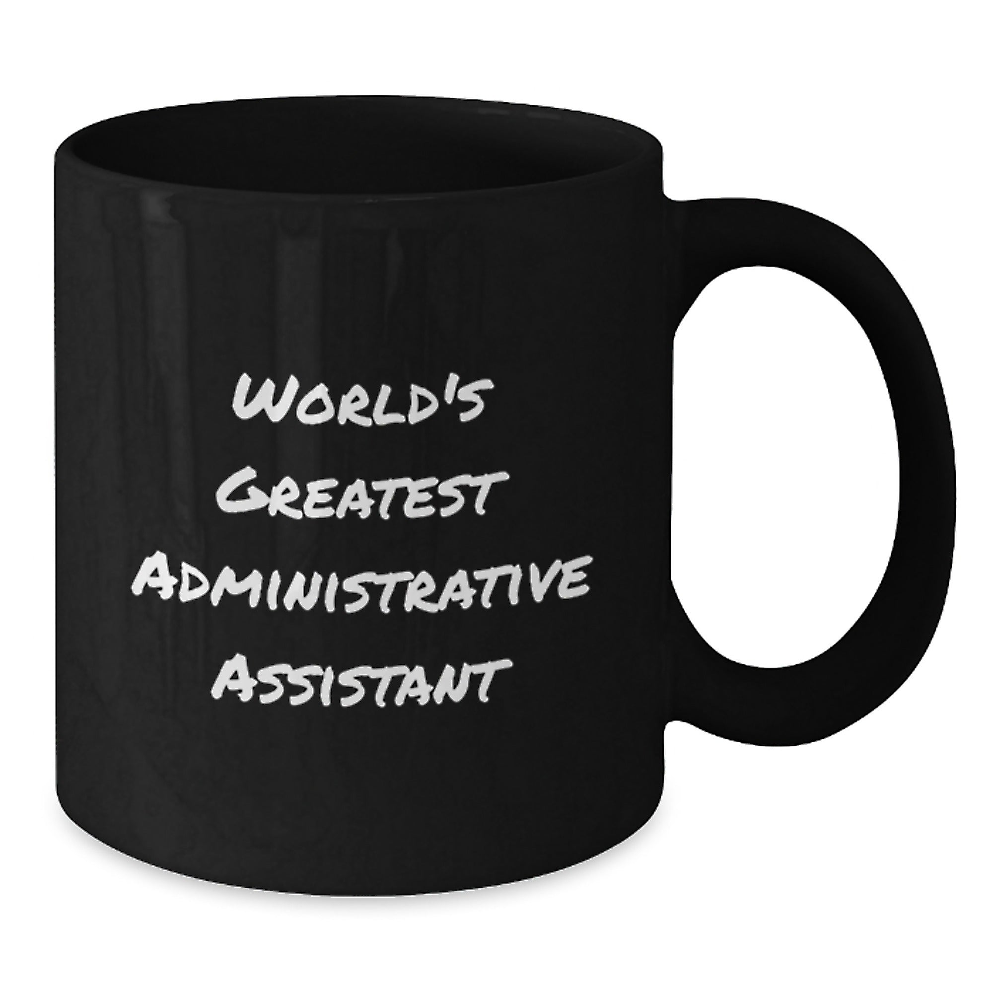 World's Greatest Administrative Assistant Funny Black Coffee Mug, Unique Administrative Assistant Gifts for Men on Father's Day, Funny Office Mugs, Administrative Assistant Coffee Mug from Friends - Additional