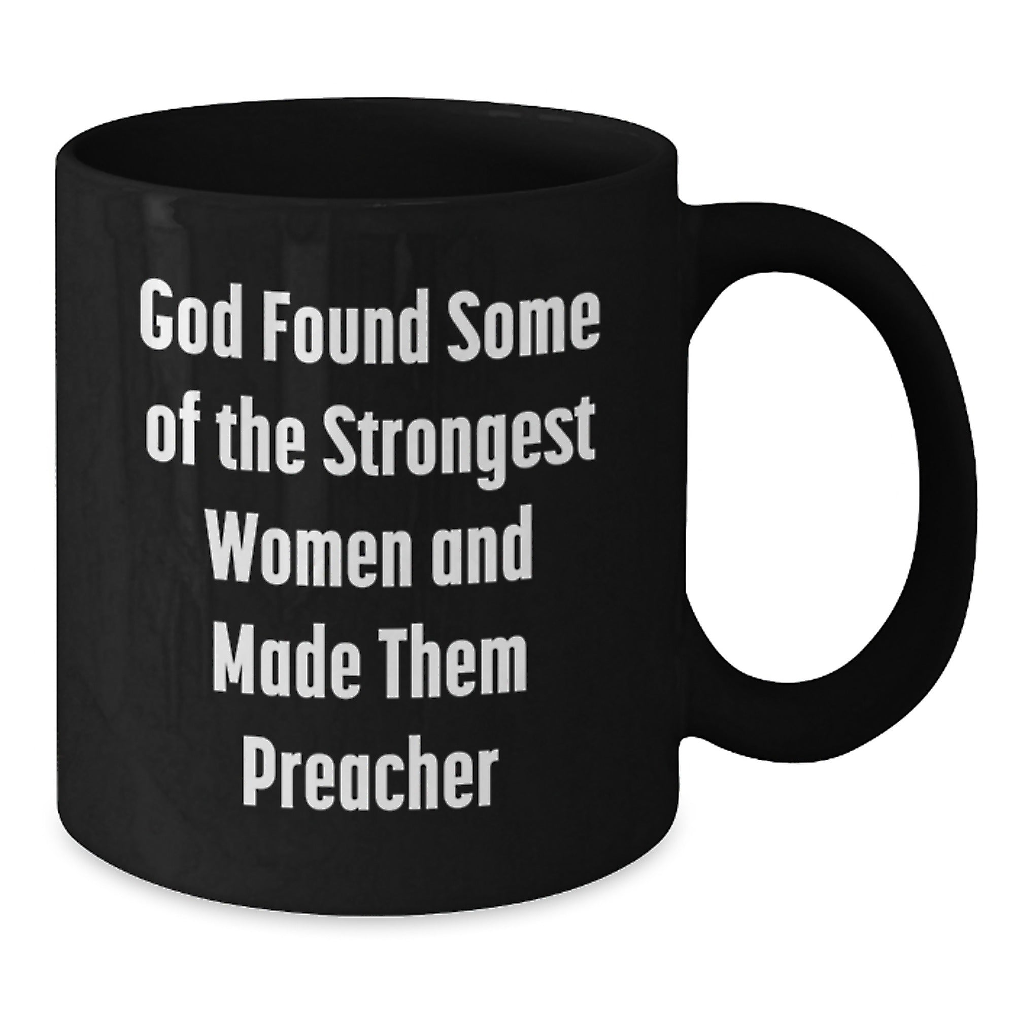 Funny Quote Preacher Gifts for Men, Black Coffee Mugs, Christmas Unique Gifts from Women to Family, Inspirational Mug - Additional
