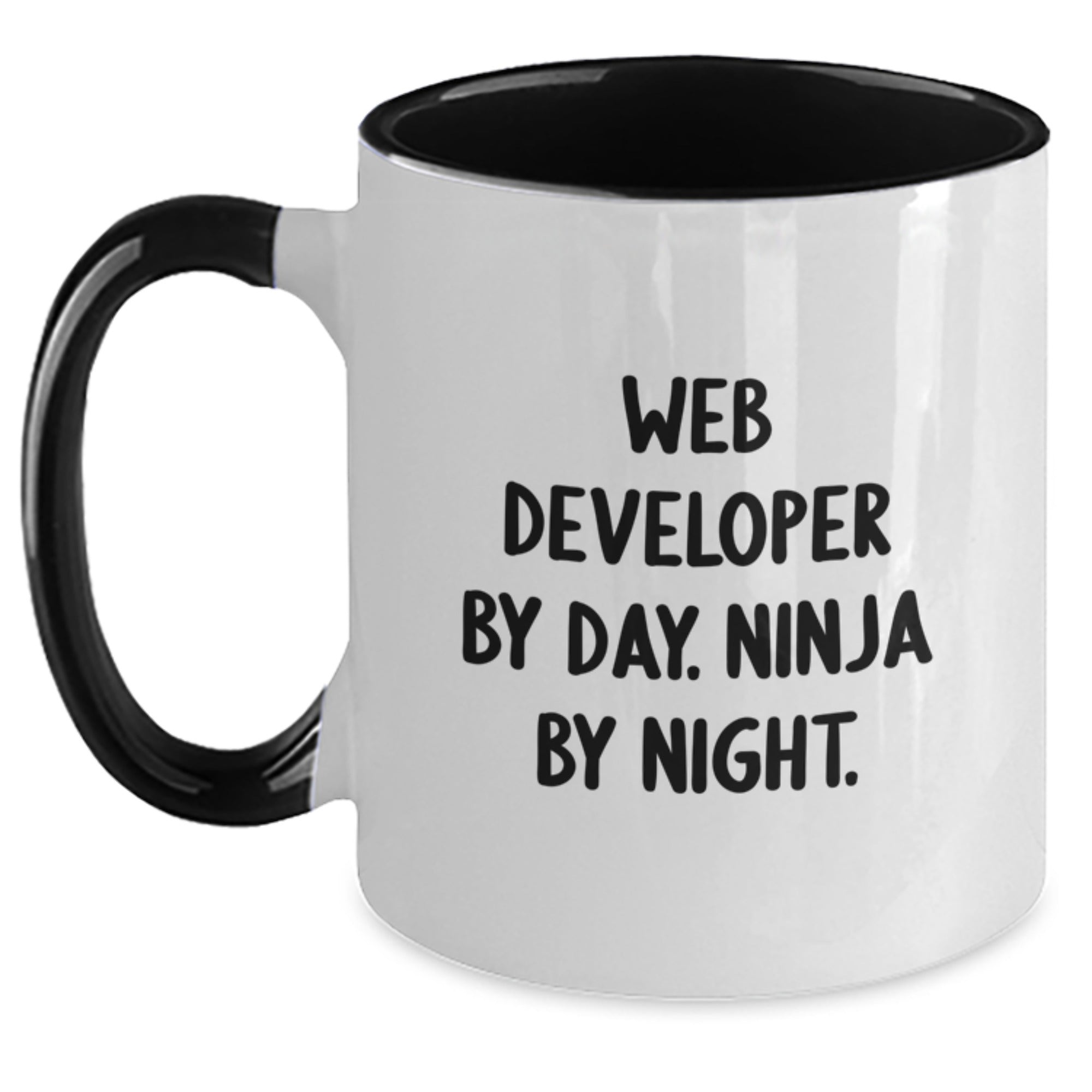 Web Developer Keepsake Mug for Him Birthday Gift Black & White - Main