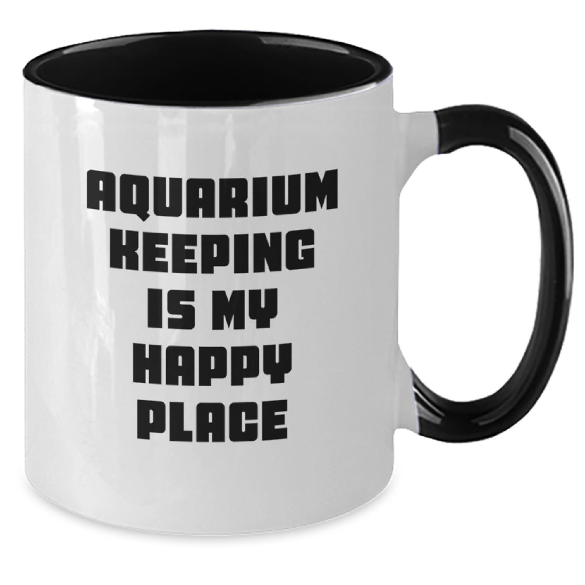 Aquarium Keeping Keepsake Mug for Him Birthday Gift – Black & White - Additional