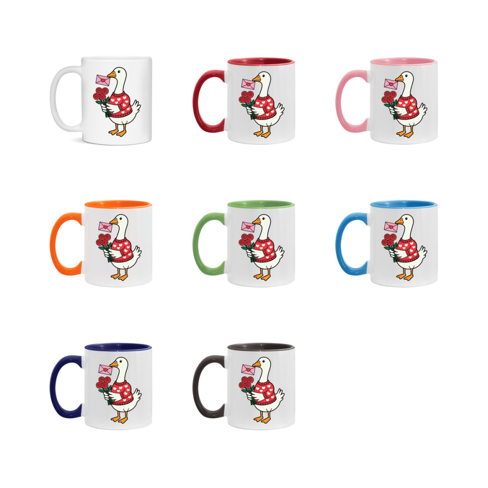 Silly Goose Mug, Silly Goose Valentine Mug, 11Oz Or 15Oz Ceramic Coffee Mug