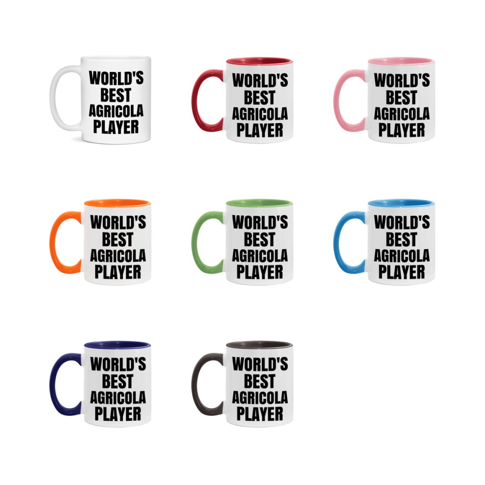 Funny Game Board Mug, World's Okayest Agricola Player, 11Oz Or 15Oz Ceramic Coffee Cup