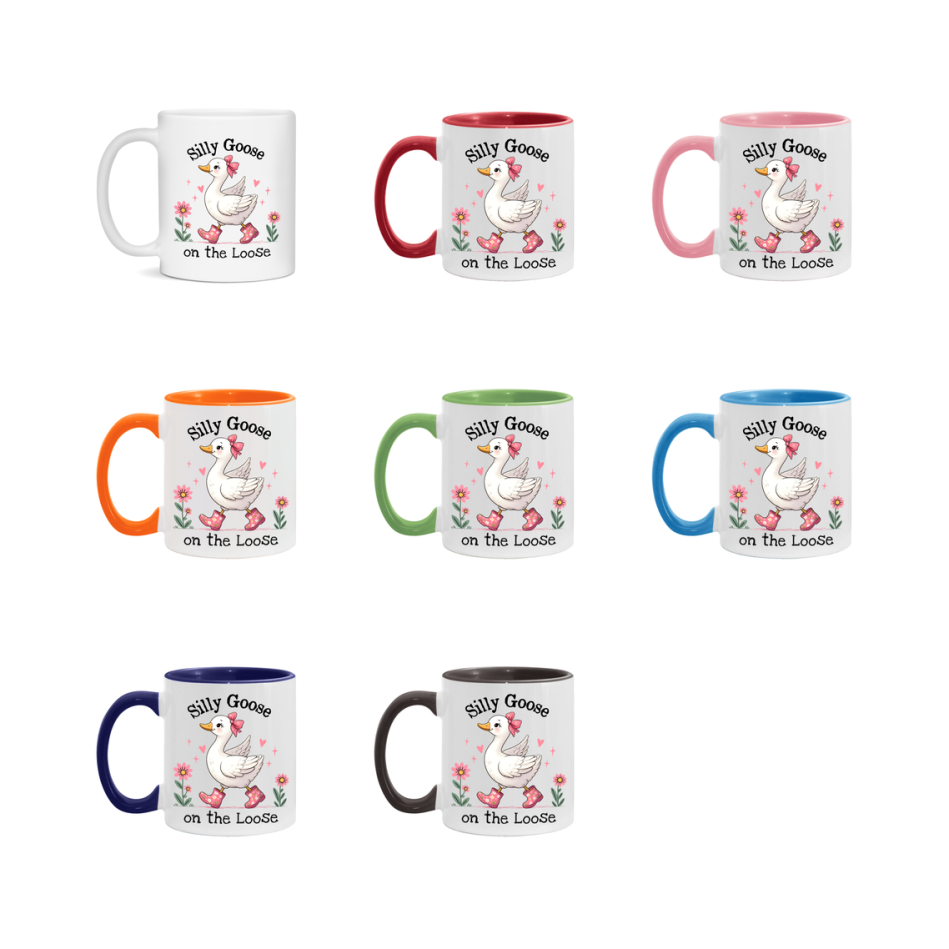 Silly Goose Mug, Funny Goose Coffee Mug, 11Oz Or 15Oz Ceramic Cup