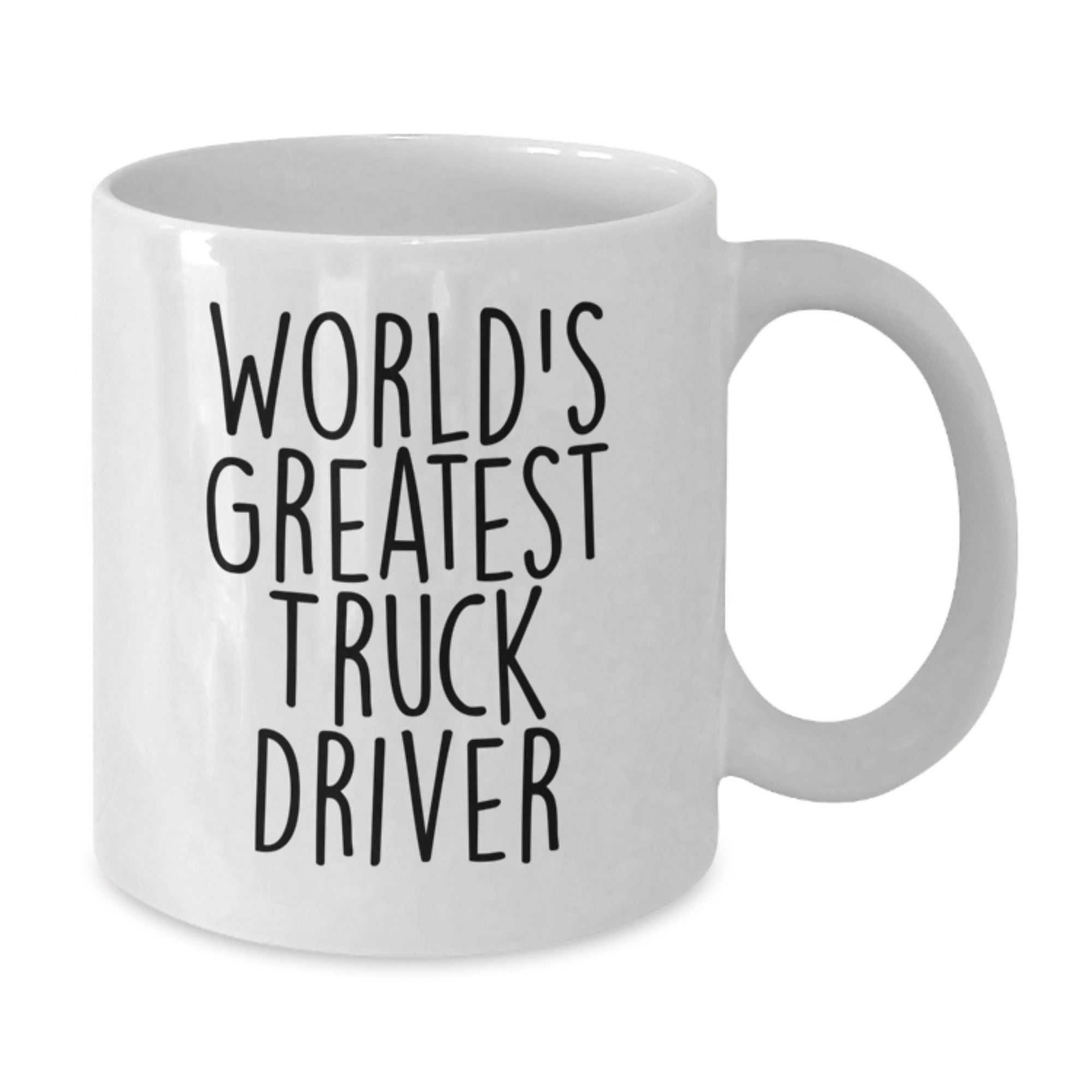 Gifts from Family to the World's Greatest Truck Driver - White Coffee Mug for Truckers on Father's Day - Additional