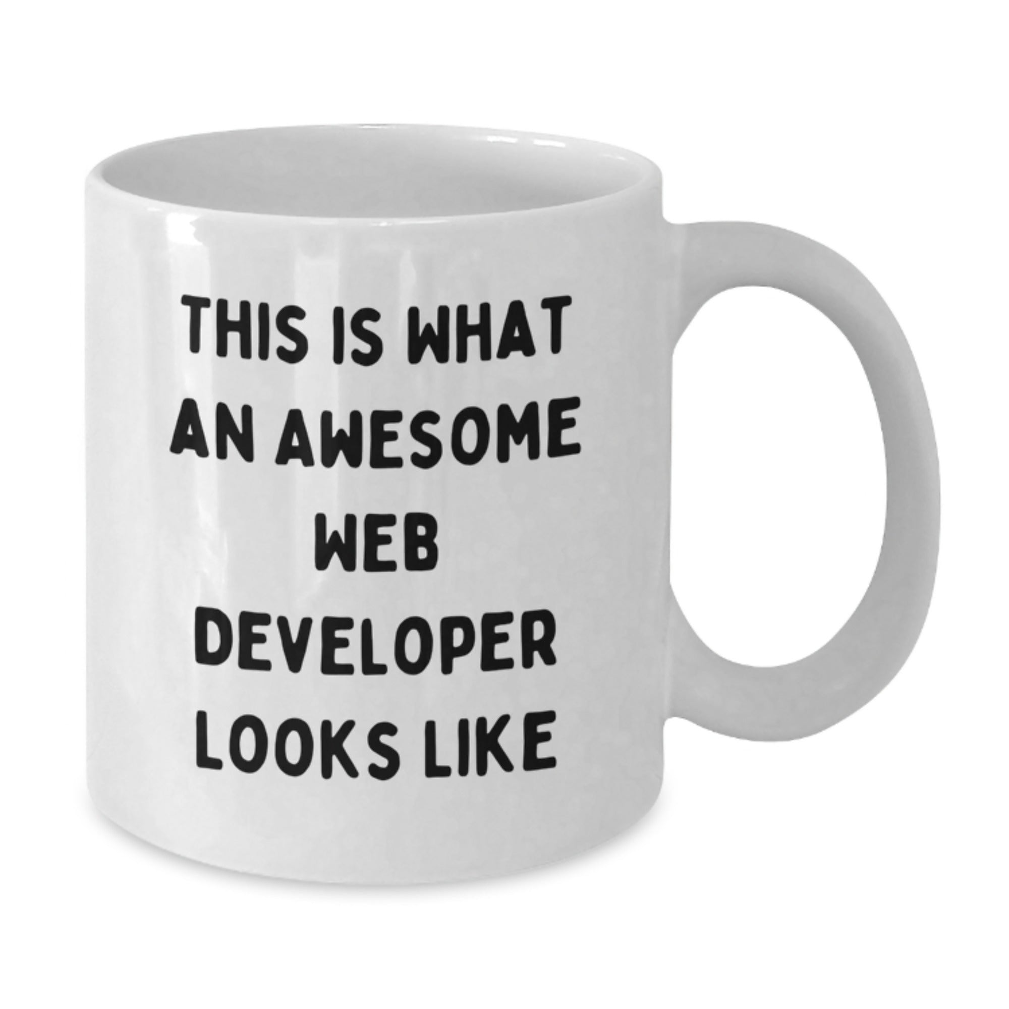 Funny Web Developer Gifts from Friends to Graduating Web Developers, White Coffee Mug - 'This Is What An Awesome Web Developer Looks Like' - Unique Gifts for Men, Women, Coworkers, Family - Additional