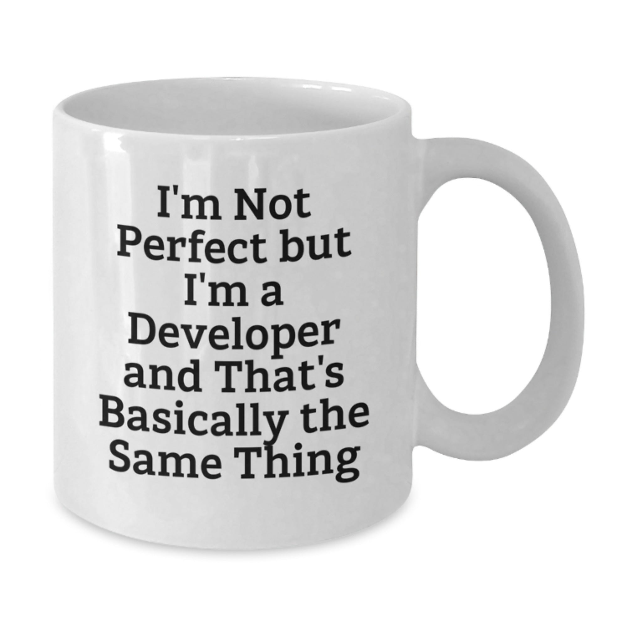 Funny Developer Gifts from Friends, White Coffee Mug for Developer, Birthday Unique Gifts - Additional