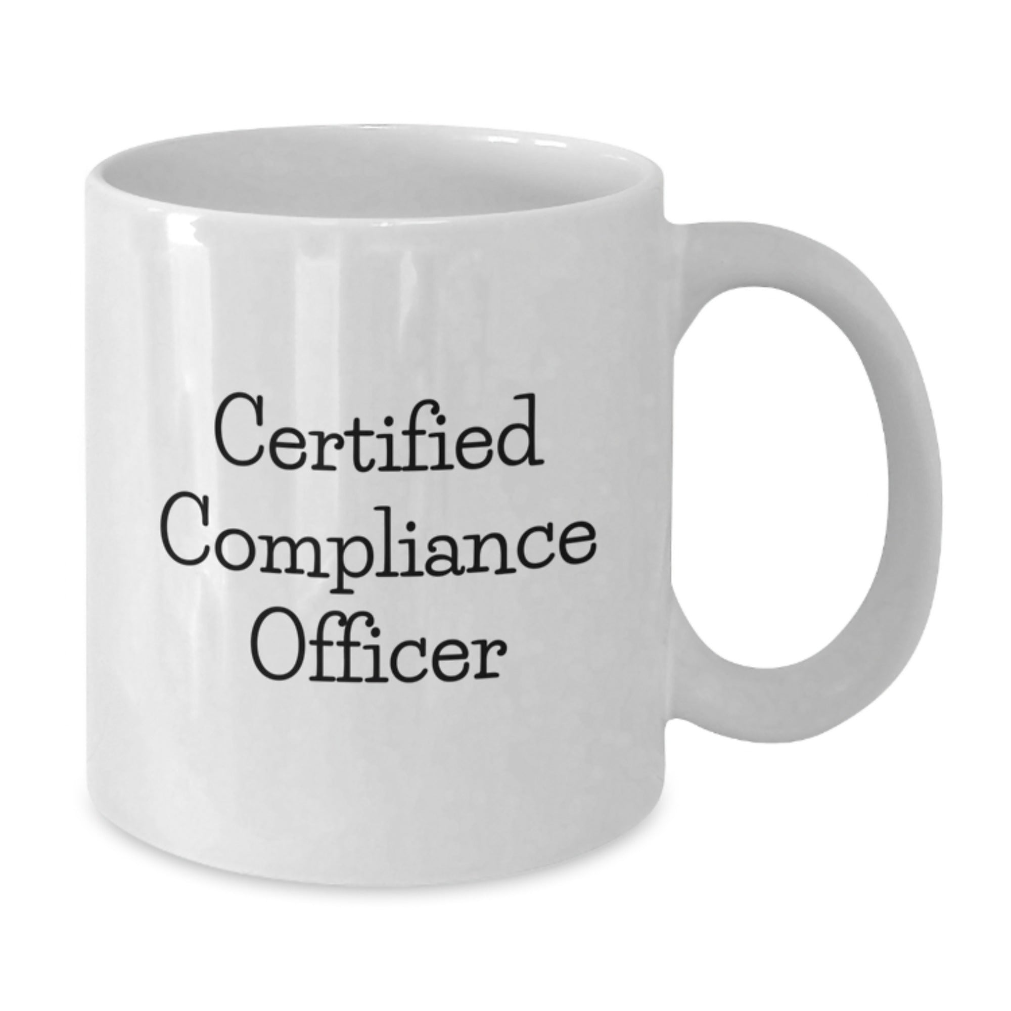 Funny Compliance Officer Gifts for Men, Unique White Coffee Mug, 'Certified Compliance Officer, That's Me!' - Perfect Birthday Unique Gift from Family - Additional