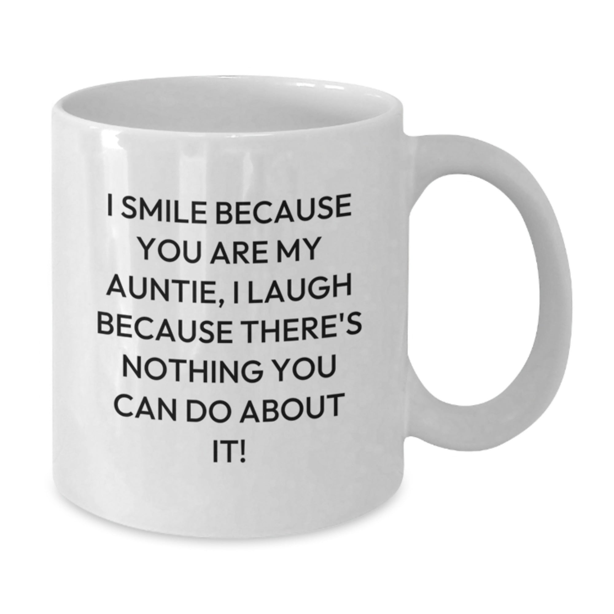 Funny Auntie Quotes White Coffee Mug Gifts from Family for Auntie's Graduation - Additional