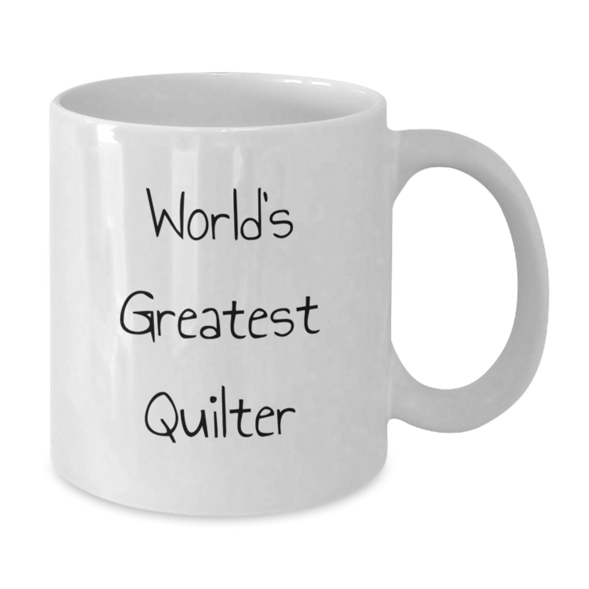 Funny Quilter Gifts from Friends, World's Greatest Quilter White Coffee Mug for Graduation Unique Gifts, Perfect for Quilter Enthusiasts - Additional
