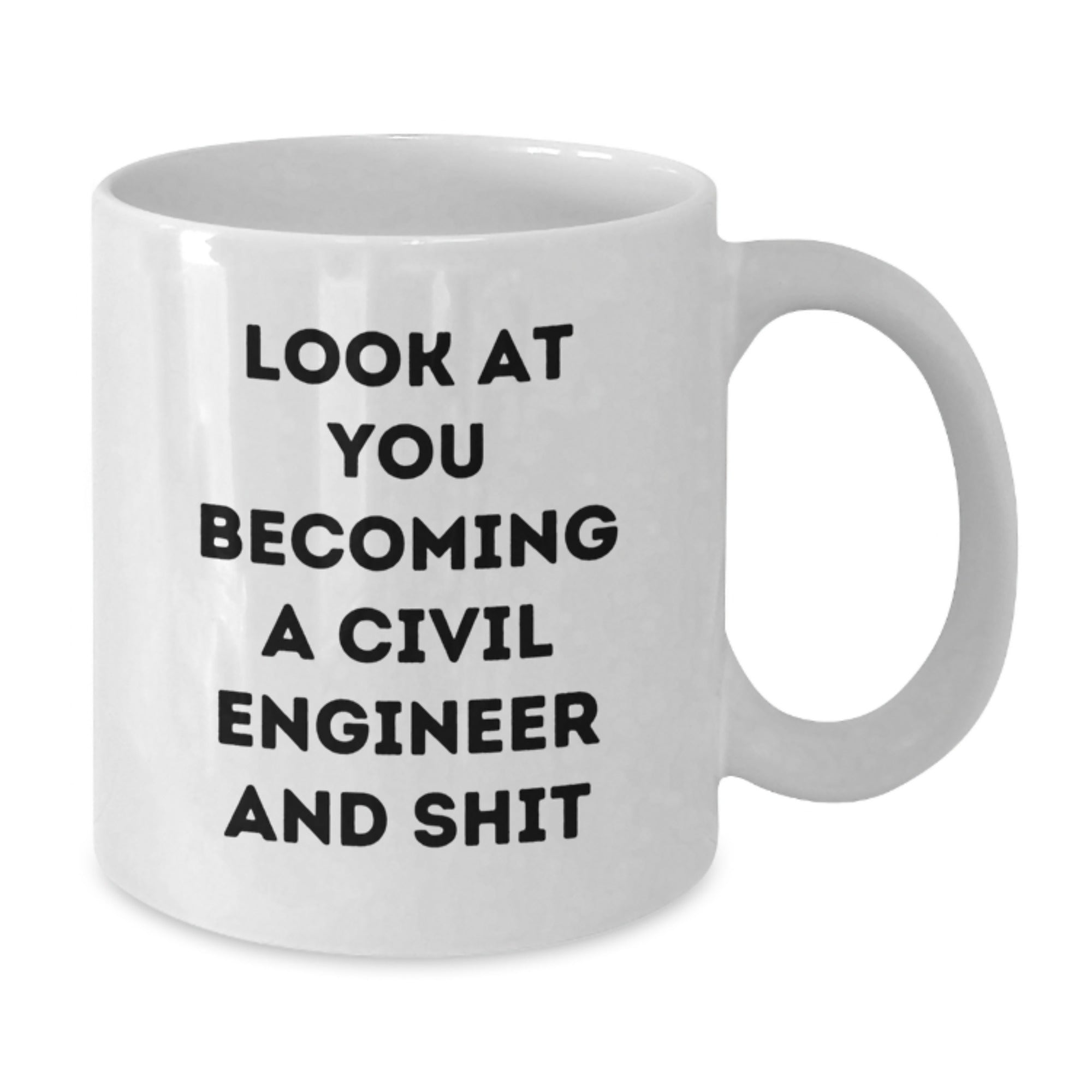 Civil Engineer Keepsake Mug for Him Birthday Gift White 11oz Ceramic - Additional