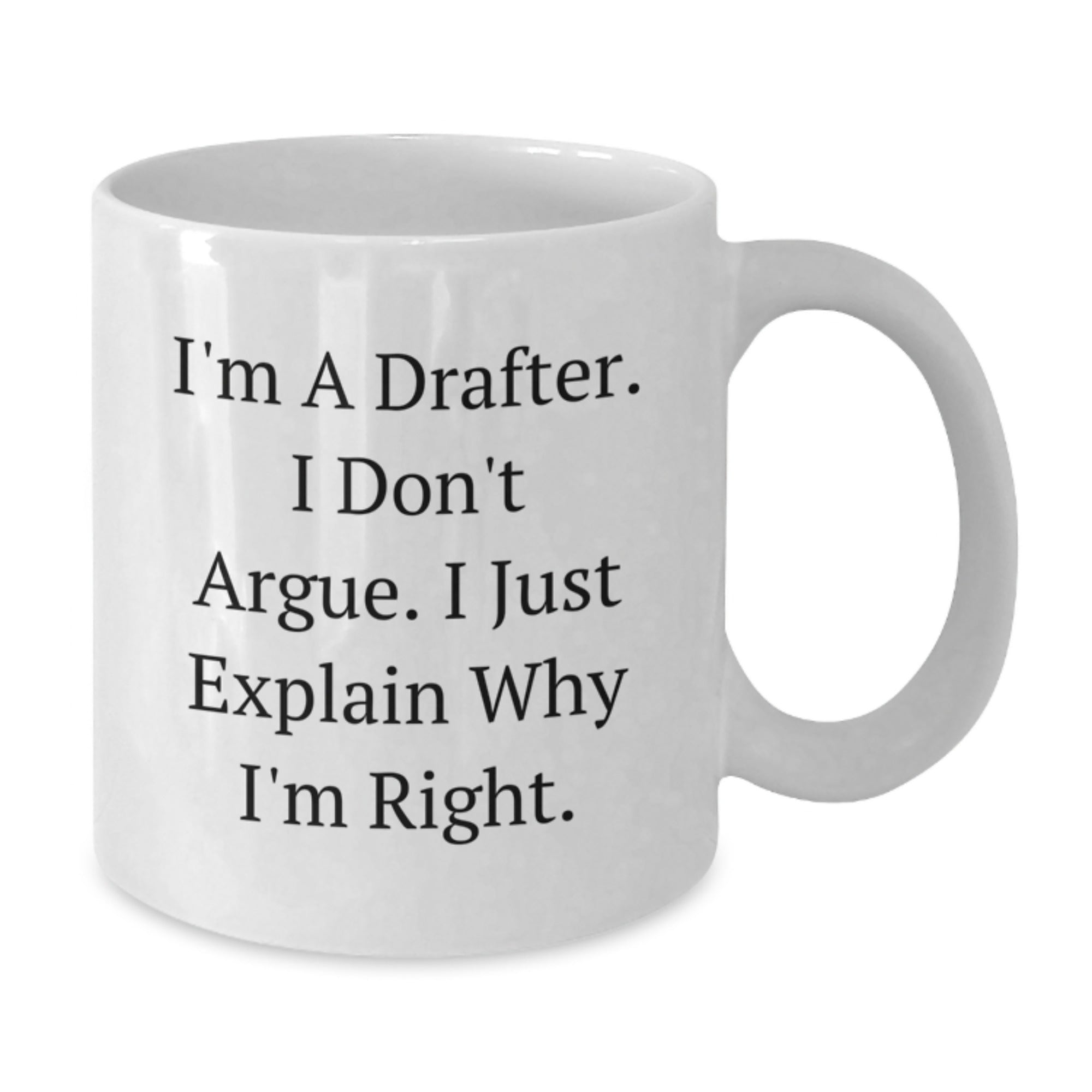 Drafter Keepsake White Coffee Mug for Him Birthday Gift - Additional
