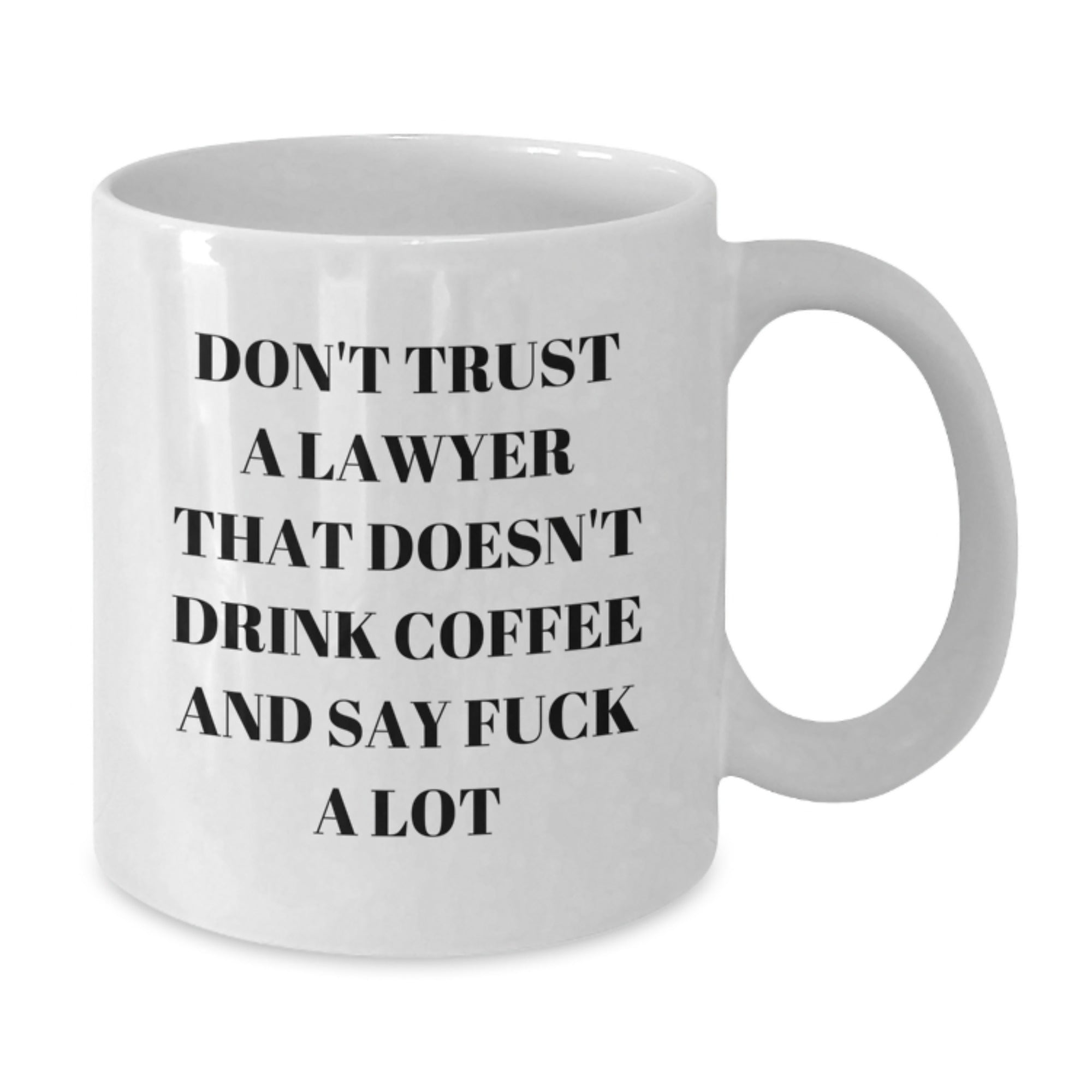Funny Lawyer Gifts from Friends, Cute White Coffee Mug for Lawyer Men, Inspirational Christmas Unique Gifts for Lawyer Coworkers, White Coffee Mug Quote - Additional
