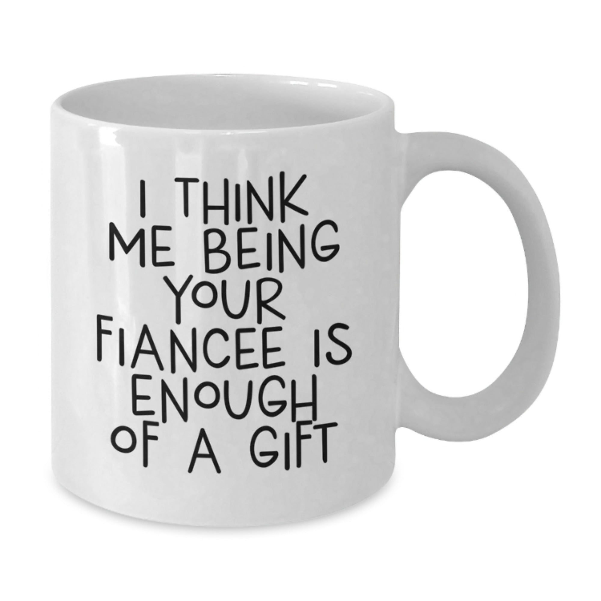 Fiancee Keepsake Thoughtful Quote Mug for Him - Christmas Gift - Additional