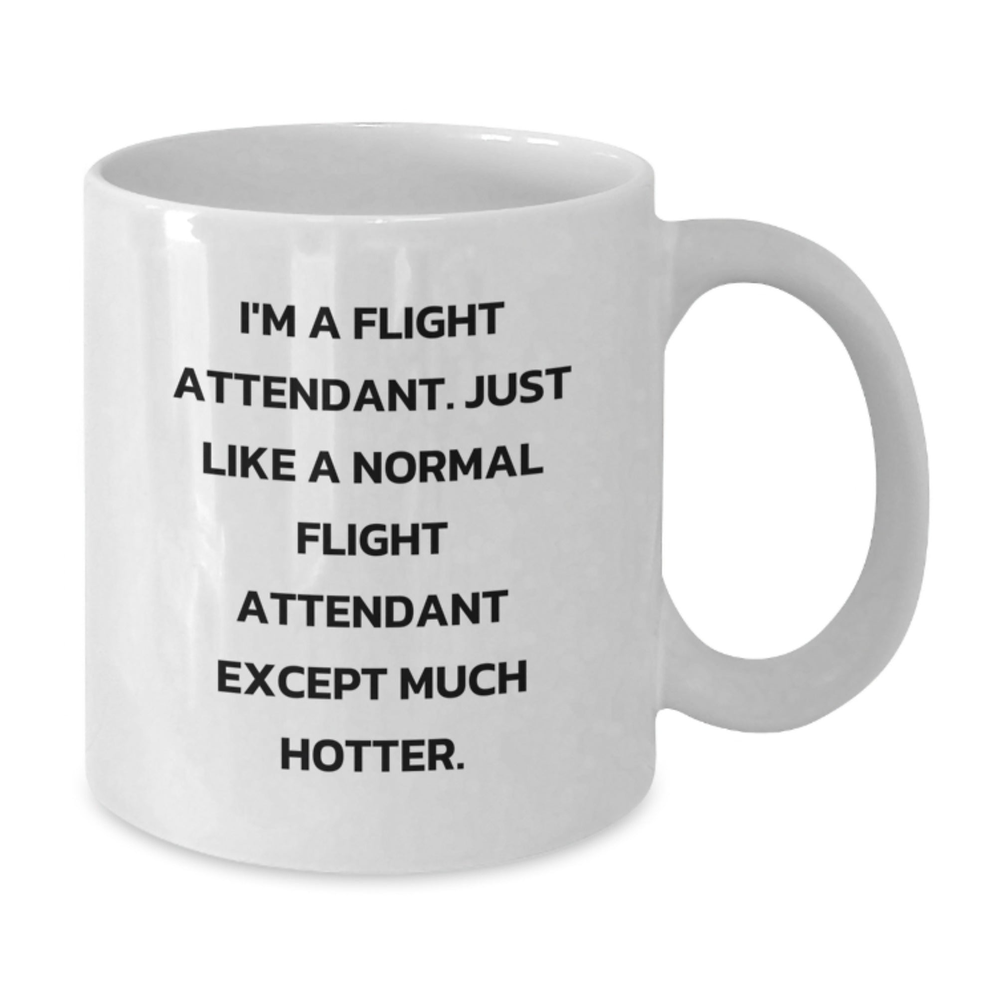 Flight Attendant Gift for Him - Humorous Keepsake White Coffee Mug - Additional