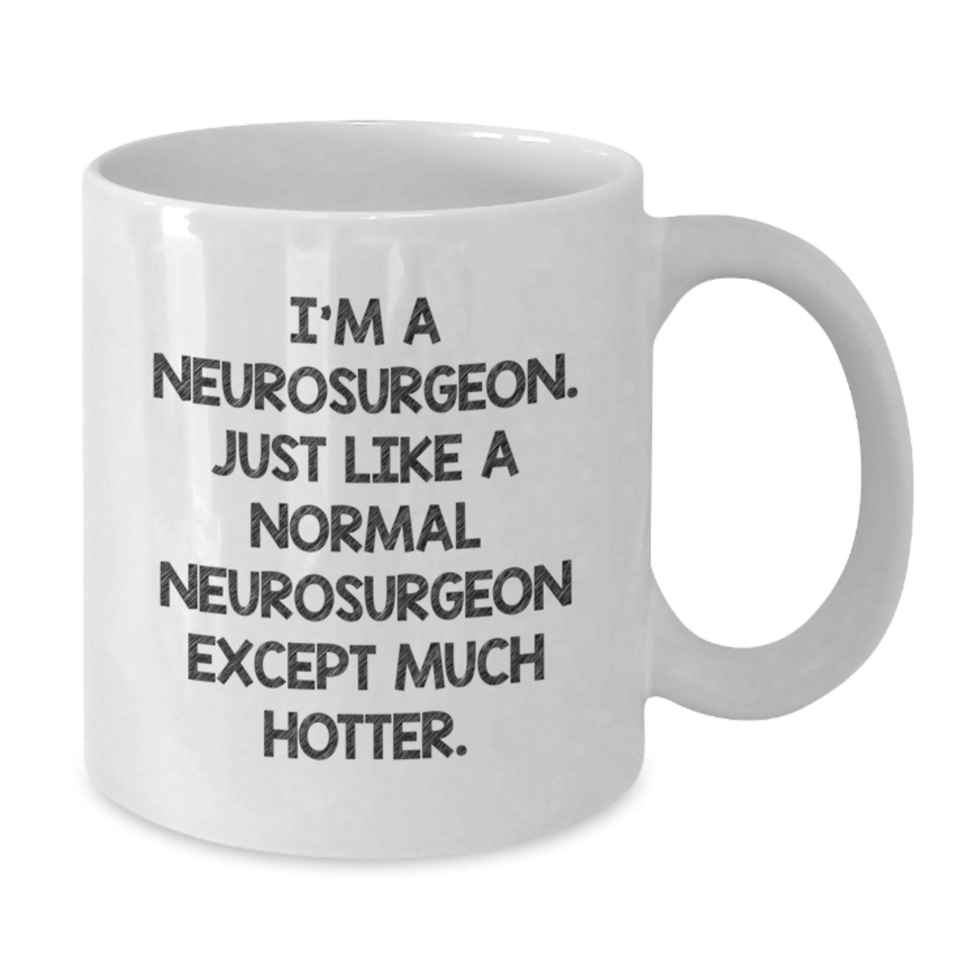 Witty Neurosurgeon Mug – Birthday Gift for Friends – White Coffee Mug - Additional