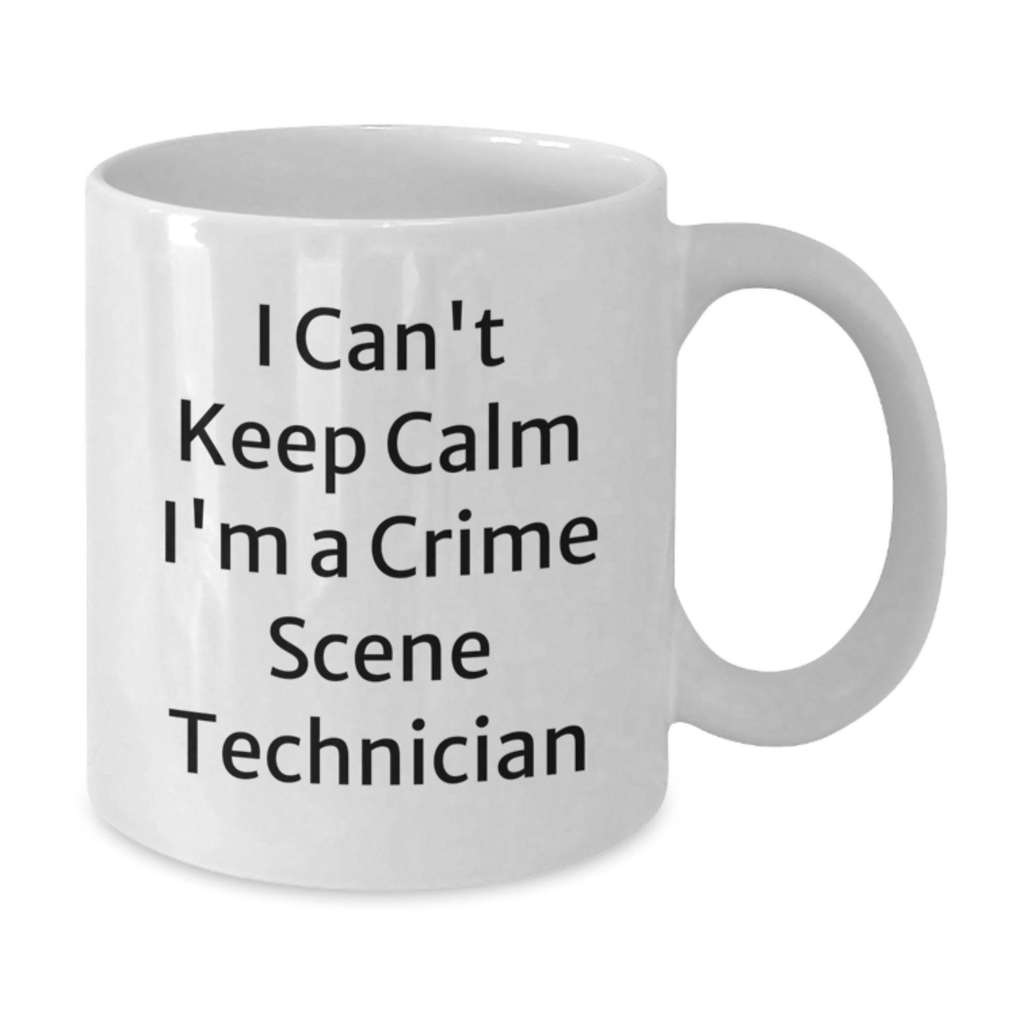 Funny Crime Scene Technician Gifts from Friends for Men White Coffee Mug - Additional