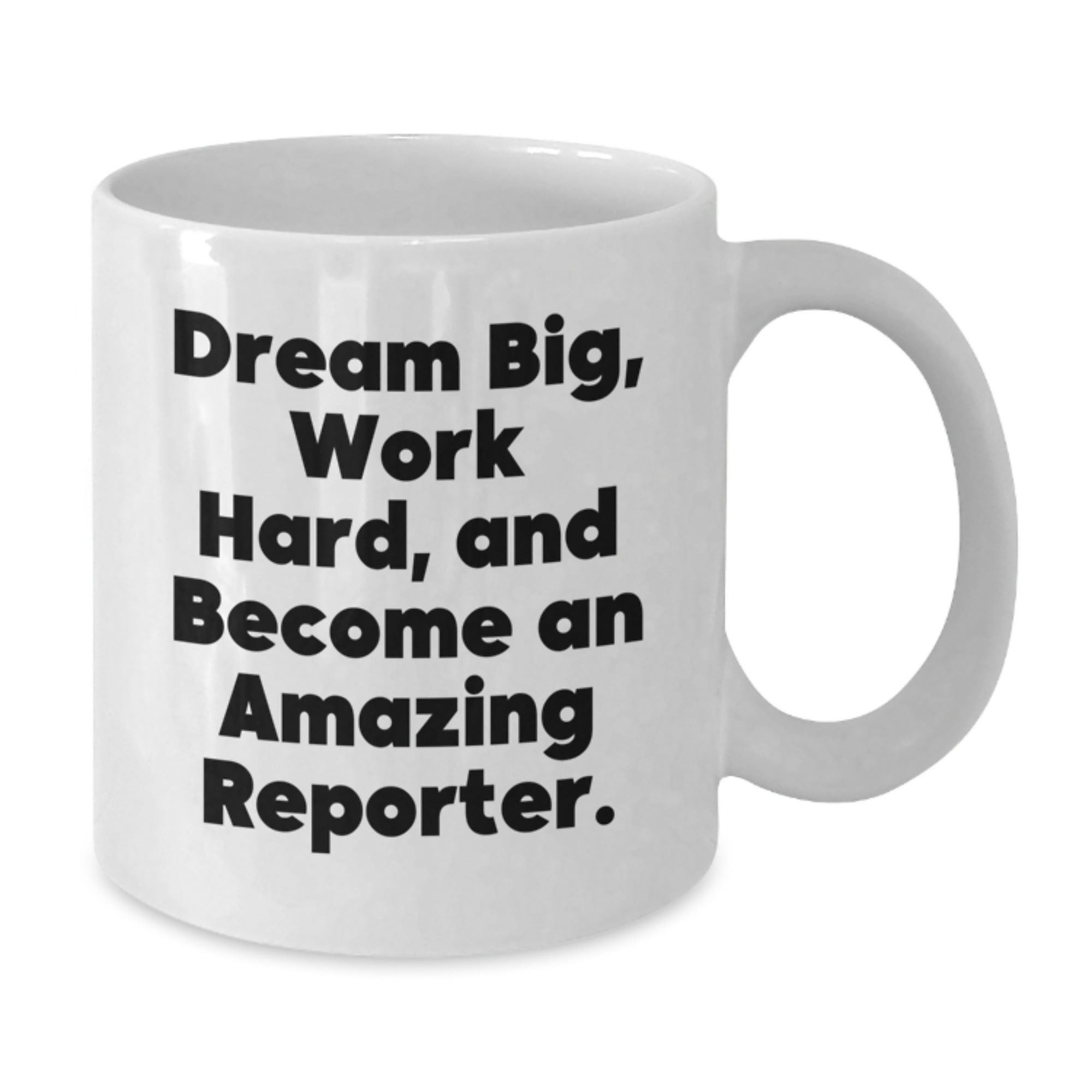 Funny Reporter White Coffee Mug Gifts from Friends and Family for Christmas Unique - Additional