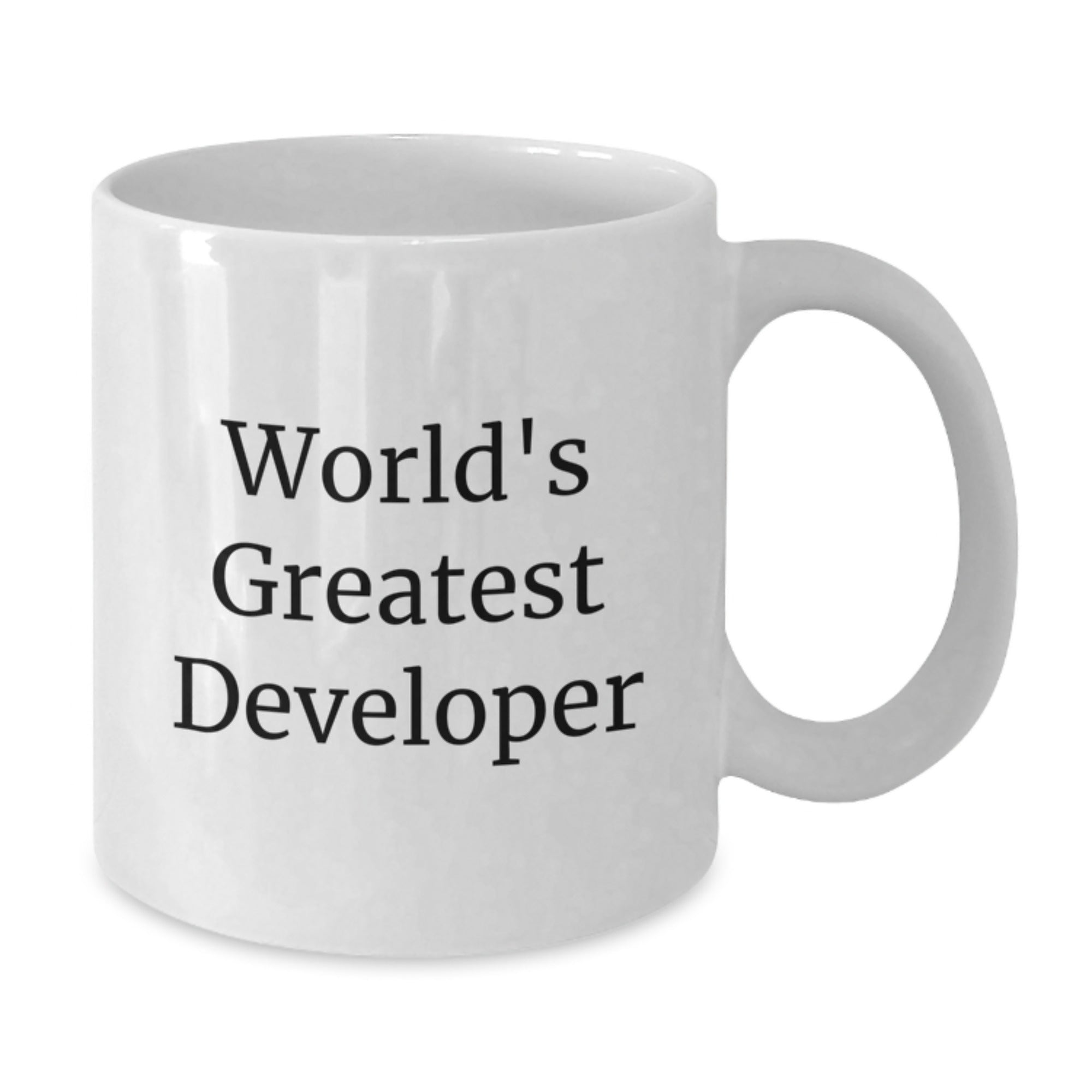 Developer Keepsake Premium White Coffee Mug for Him Birthday Gift - Additional