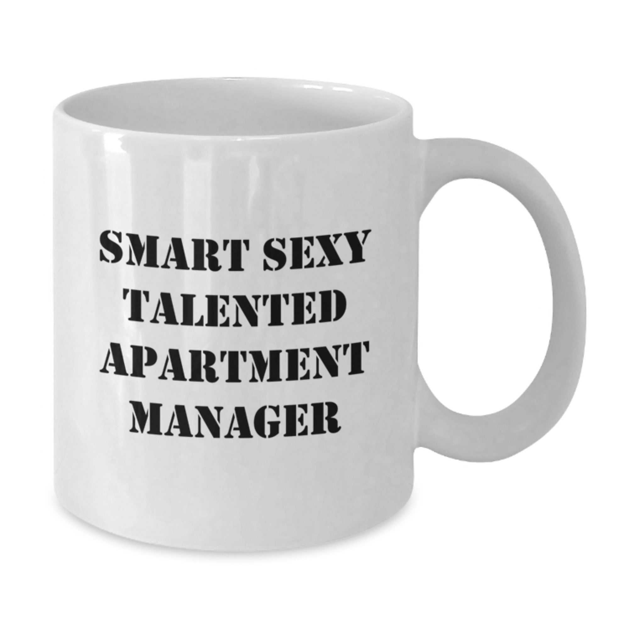 Funny Quotes Gifts for Apartment Managers - White Coffee Mug from Friends - Birthday Unique Gifts - Additional