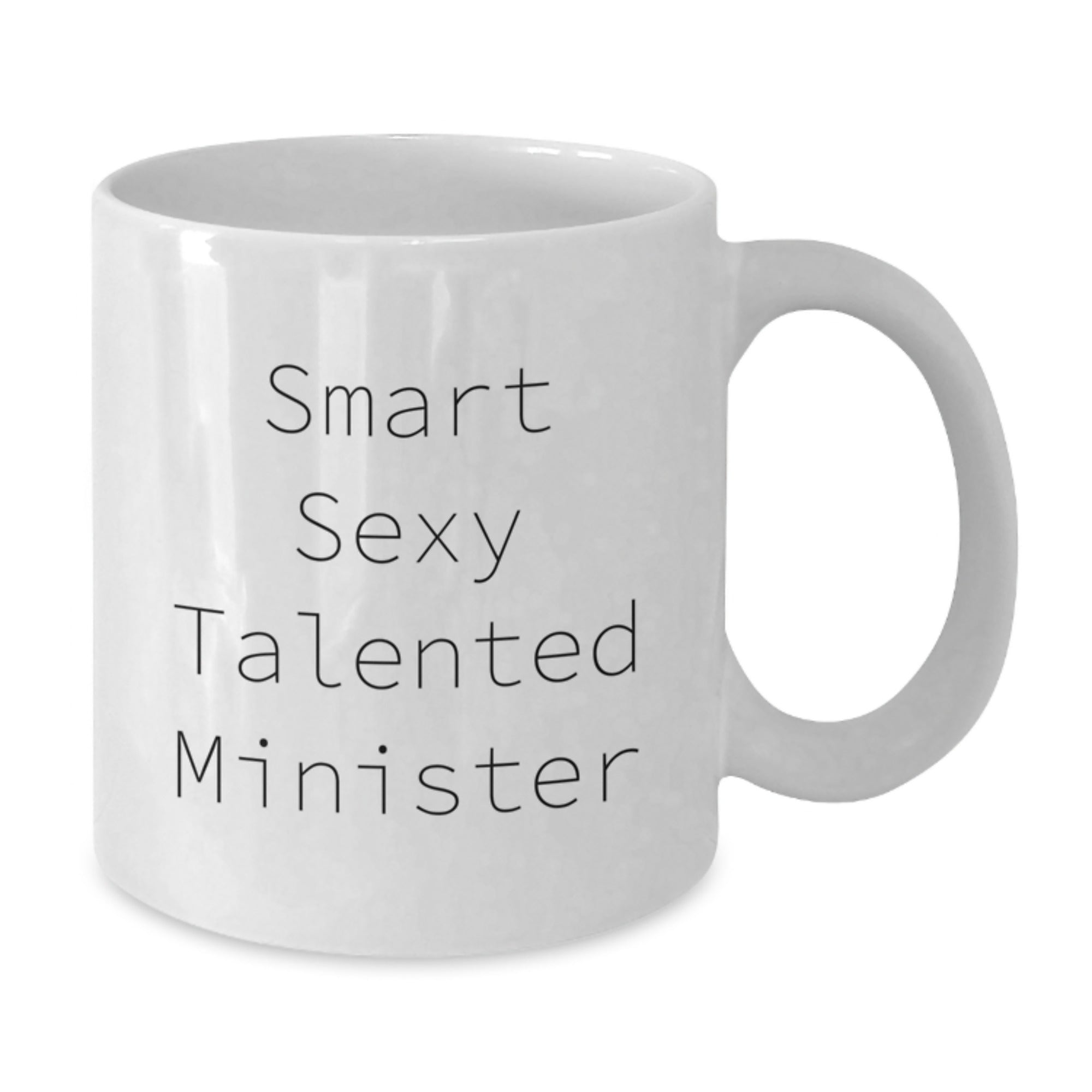 Smiling on Sundays Funny Quote White Coffee Mug, Gift for Minister, Unique Birthday Unique Gifts from Friends, Funny Minister Gifts for Minister - Additional