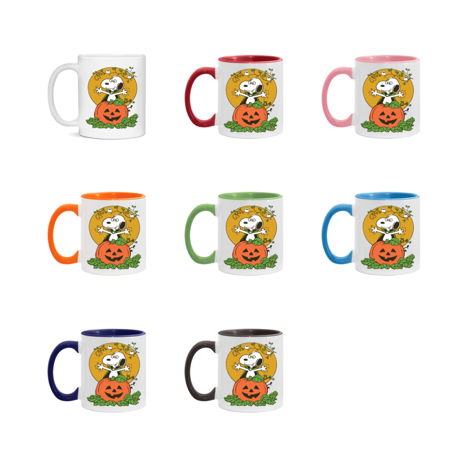 Peanuts Snoopy Halloween Mug, Snoopy Coffee Cup, Cute Halloween Coffee Mug, 11Oz Or 15Oz Ceramic
