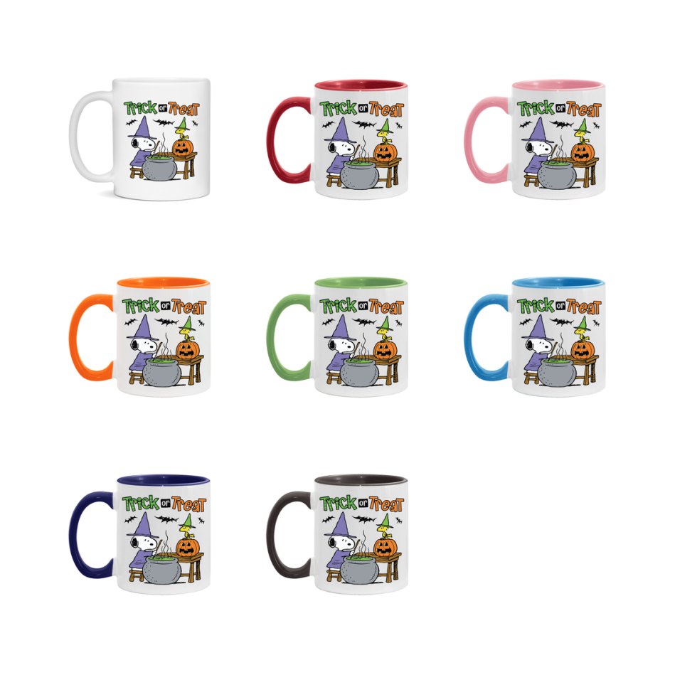 Peanuts Snoopy Halloween Mug, Snoopy Coffee Cup, Cute Halloween Coffee Mug, 11Oz Or 15Oz Ceramic