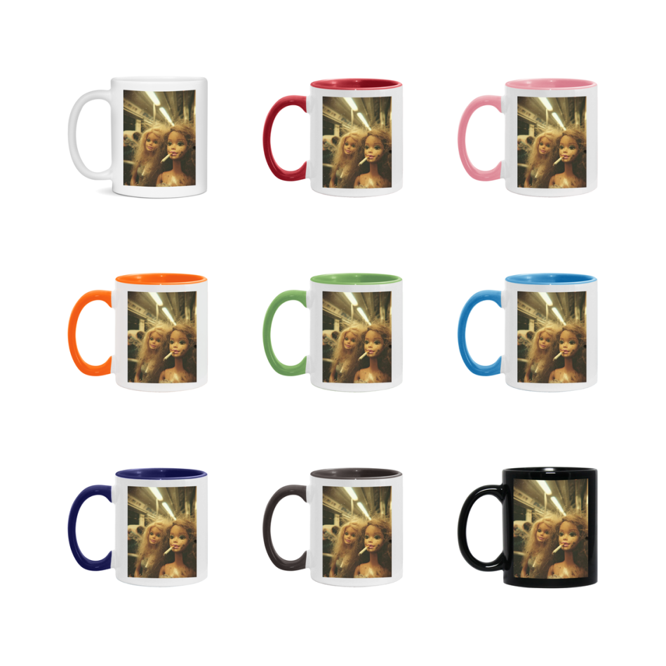 Disgusted Doll Face Mug, Funny Doll Face Meme Coffee Cup