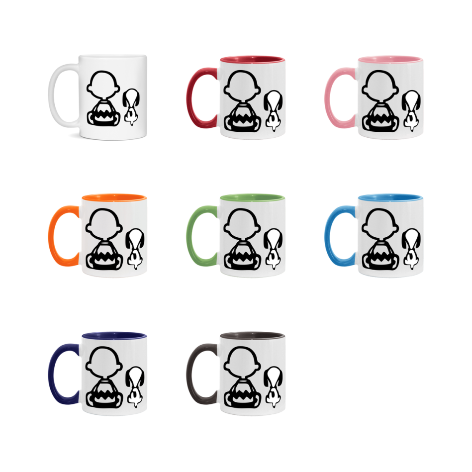 Peanuts Gang Christmas Mug, Snoopy Charlie Brown Holiday Coffee Cup, Ceramic Christmas Mug 11Oz Or 15Oz