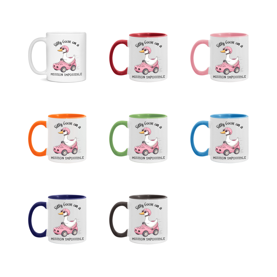 Silly Goose Mug, Funny Goose Coffee Mug, 11Oz Or 15Oz Ceramic Cup