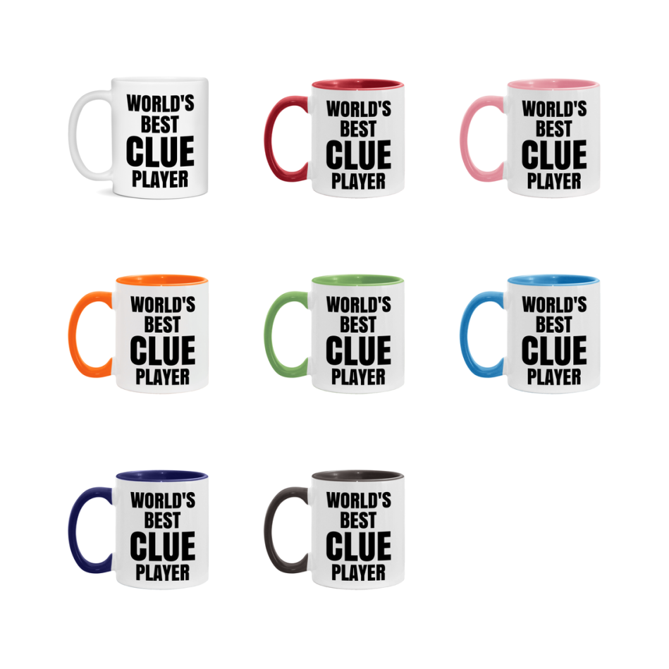 Funny Game Board Mug, World's Okayest Clue Player, 11Oz Or 15Oz Ceramic Coffee Cup