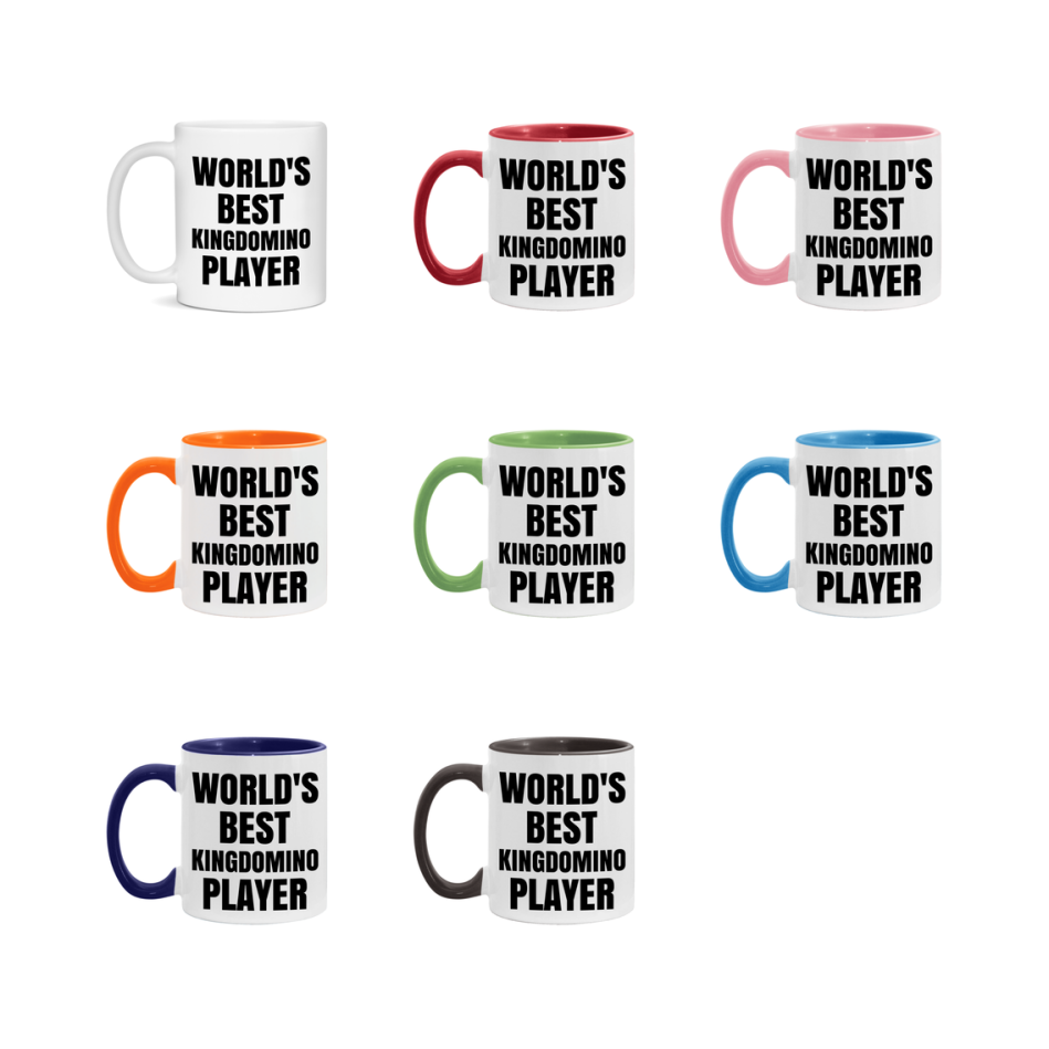 Funny Game Board Mug, World's Okayest Kingdomino Player, 11Oz Or 15Oz Ceramic Coffee Cup