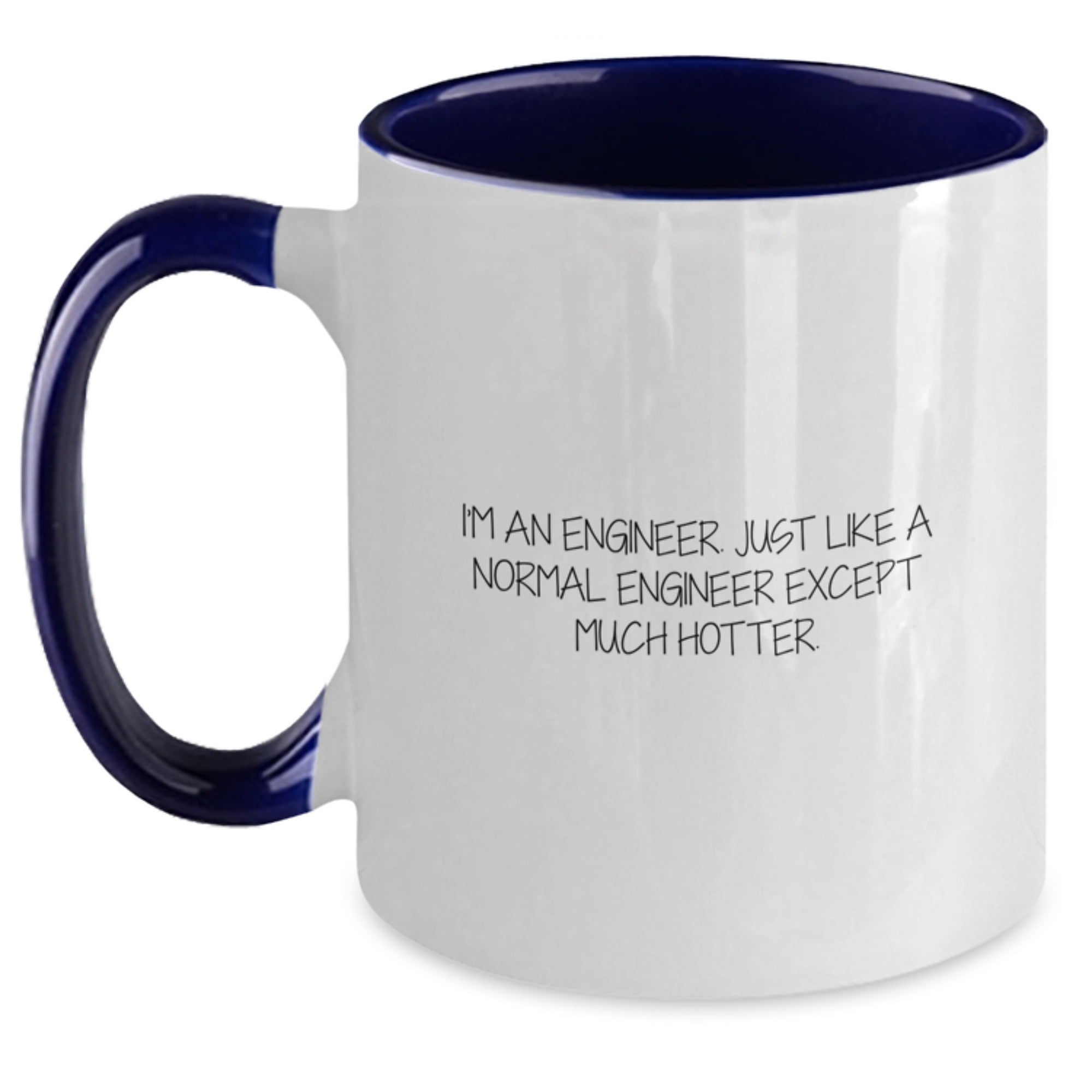 Funny Engineer Two Tone Coffee Mugs for Dad from Son, Unique Gifts for Engineers on Father's Day - Main